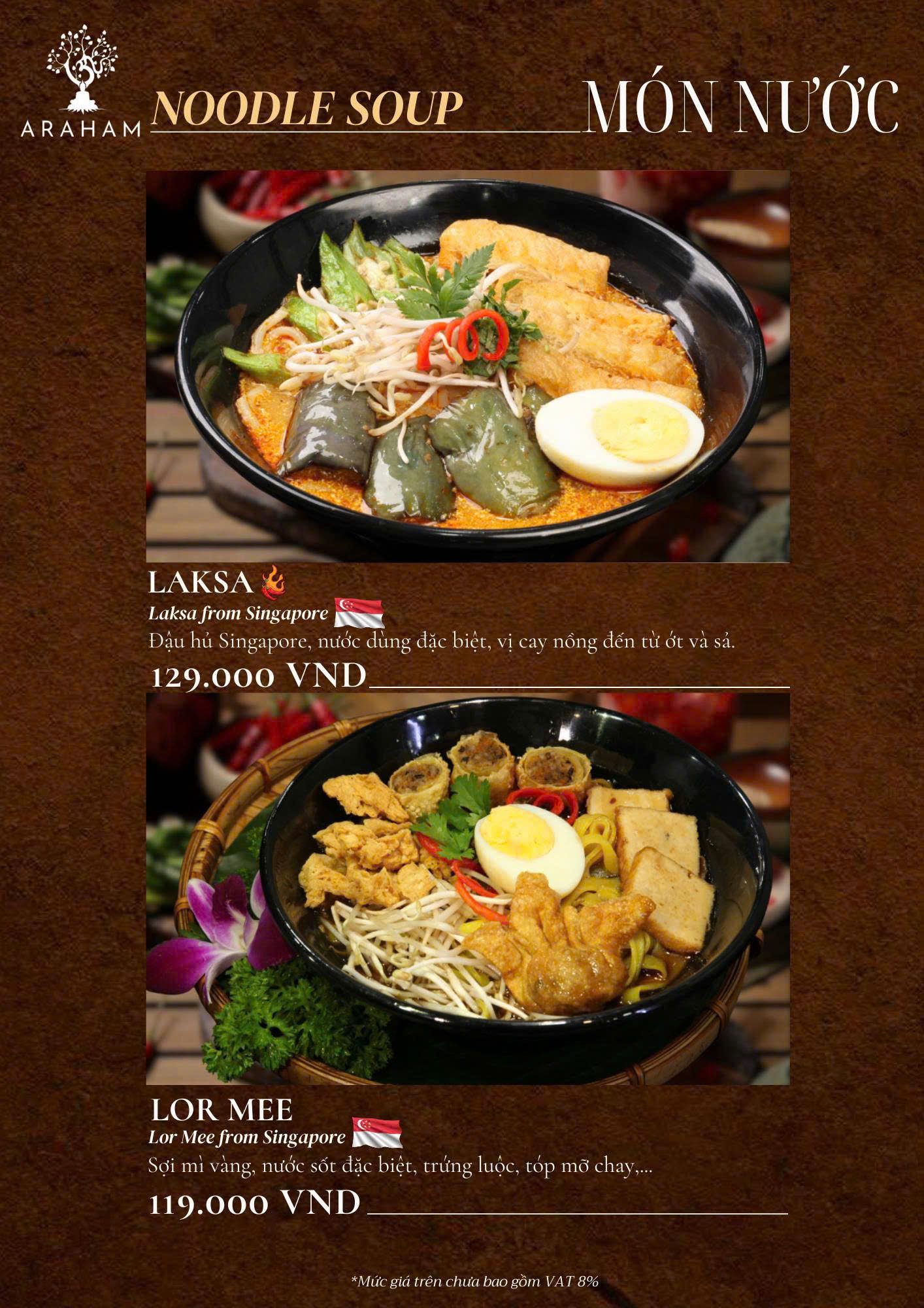 Menu Chay Araham - Cao Thắng 6 