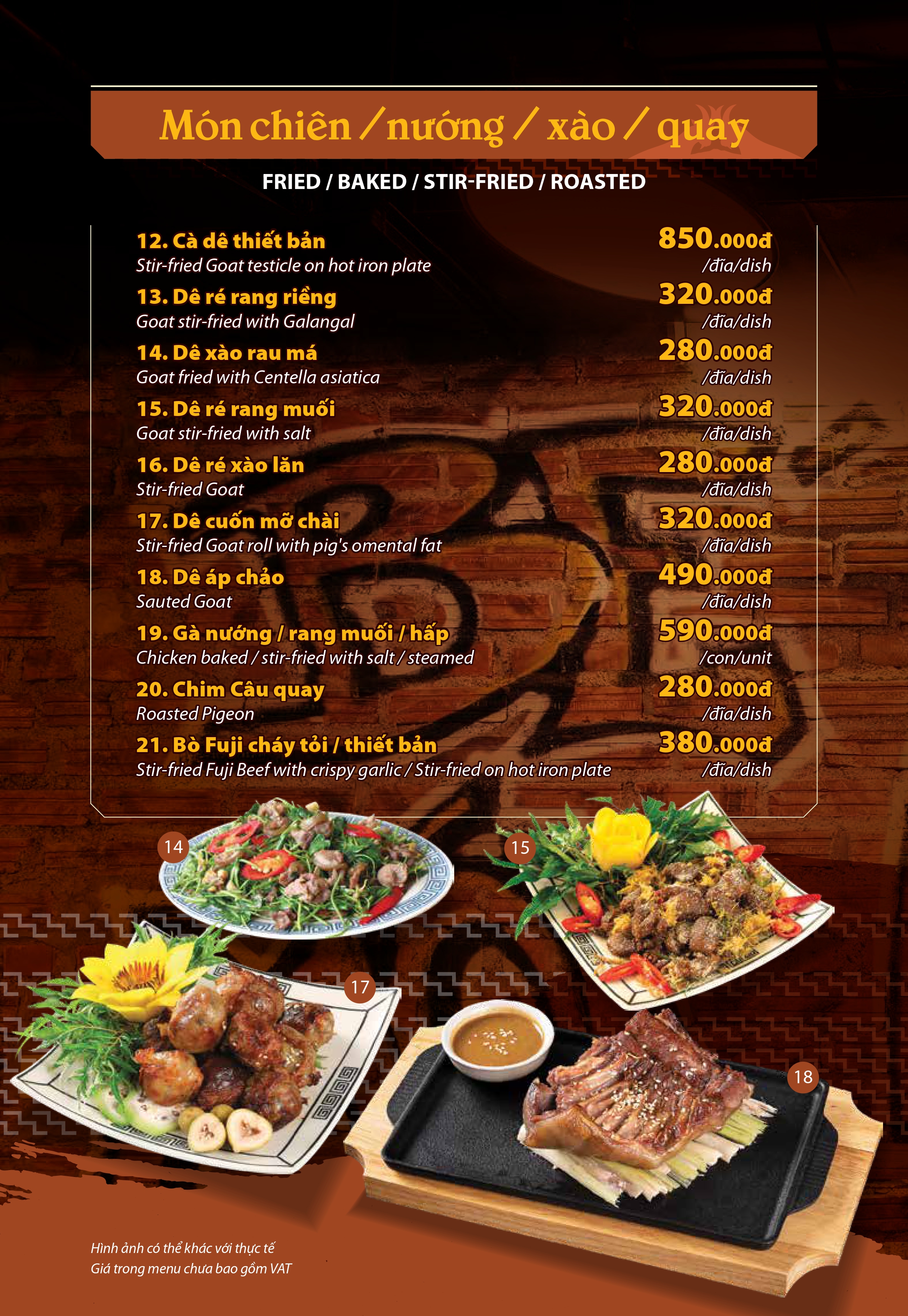 Menu Dê Ré Song Dương - Trần Kim Xuyến  9 