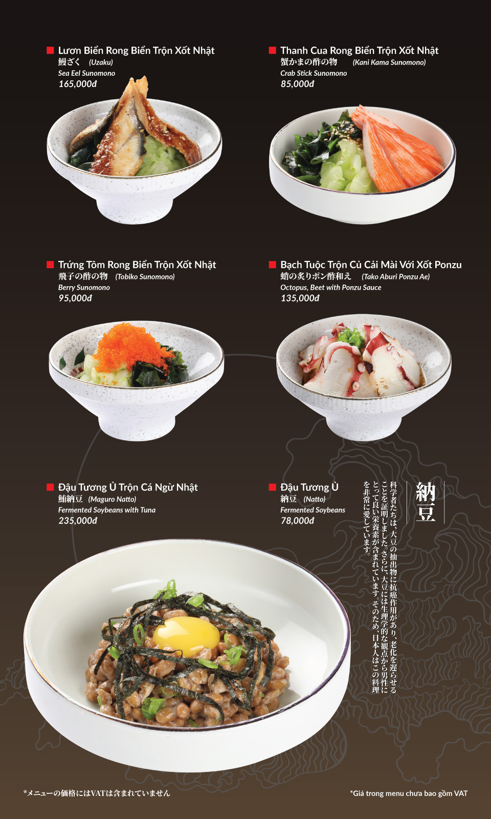 Menu Hatoyama - Vạn Phúc 10 