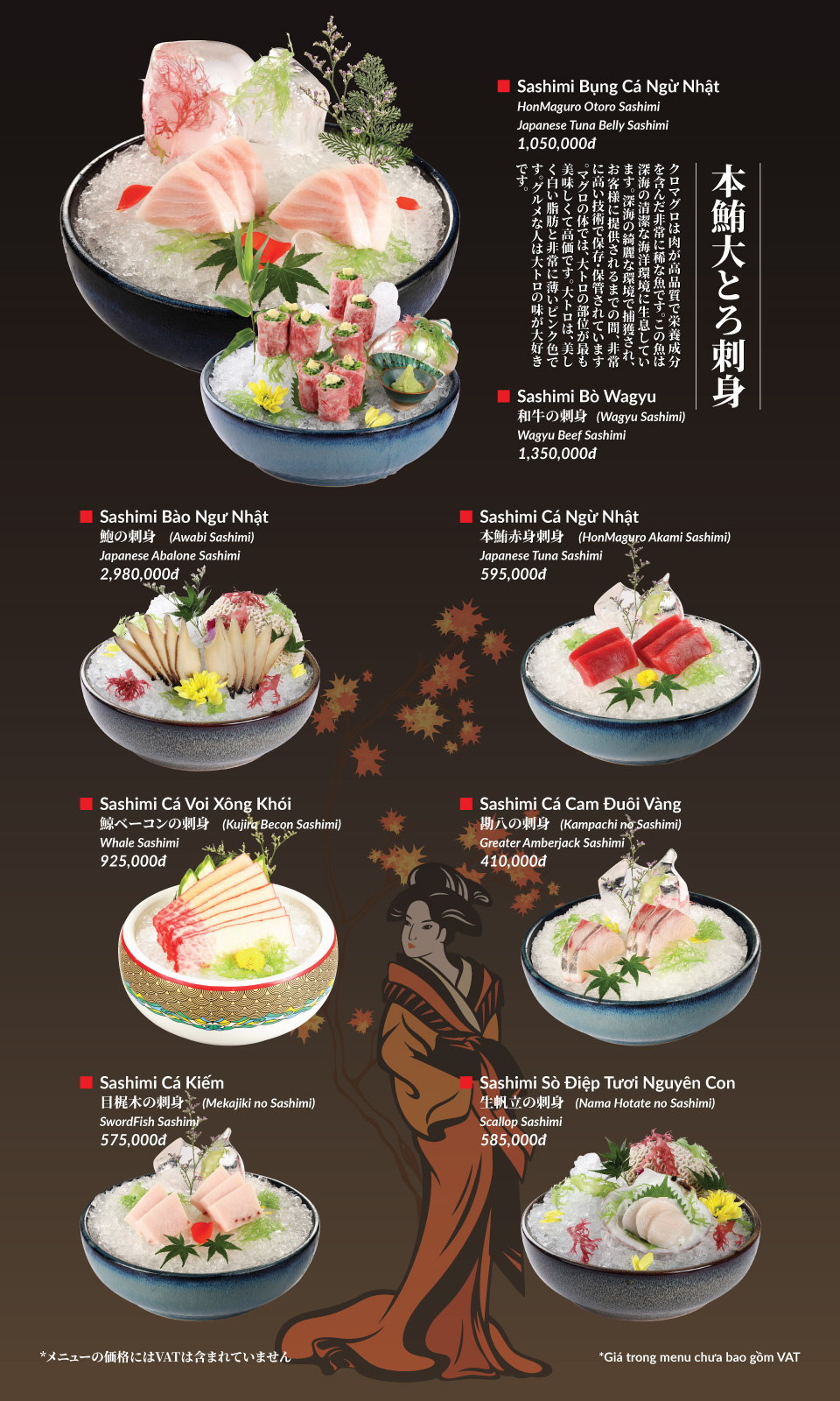 Menu Hatoyama - Vạn Phúc 12 