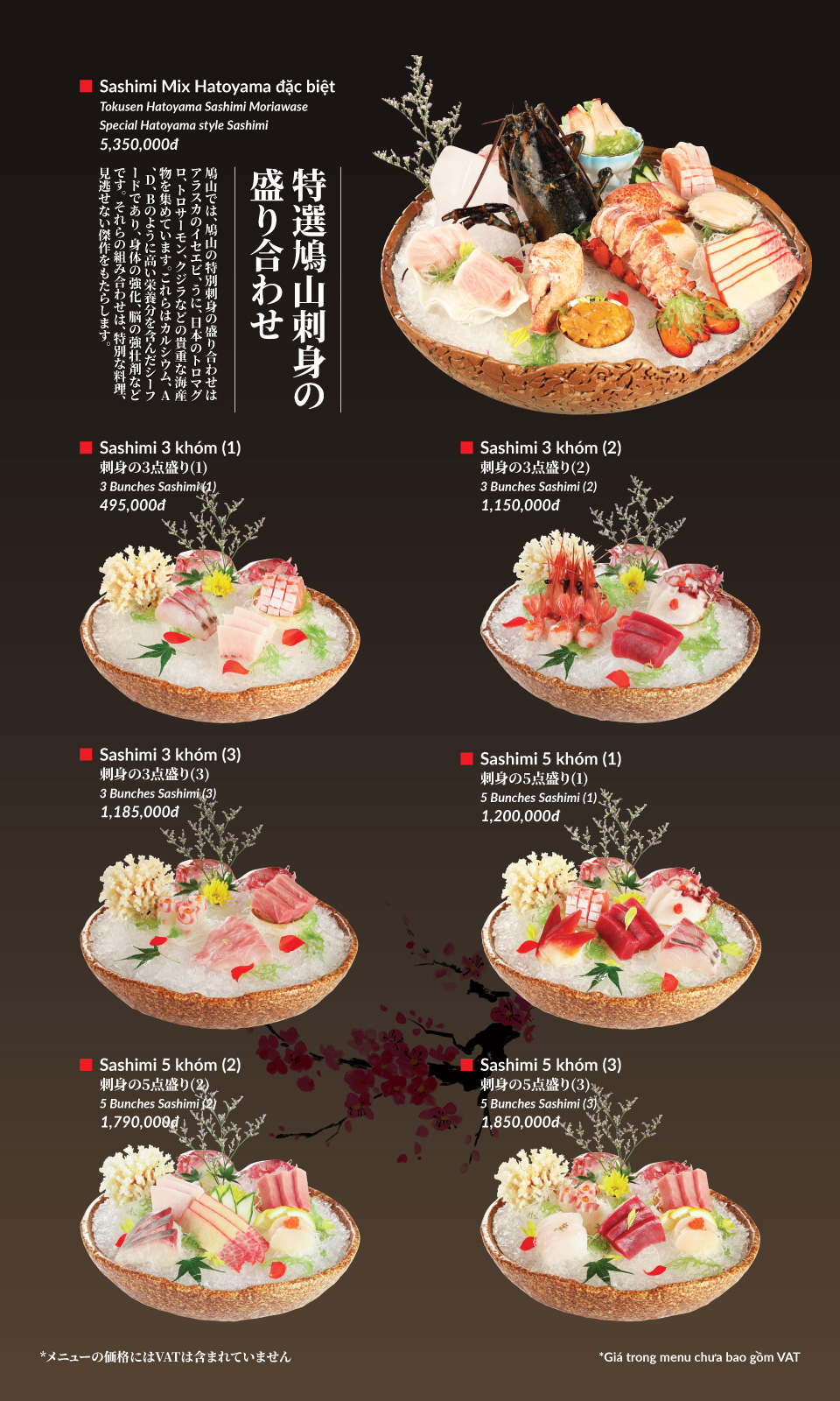 Menu Hatoyama - Vạn Phúc 16 