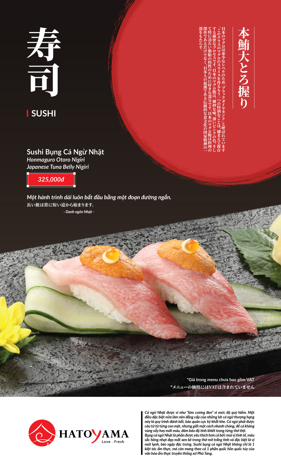 Menu Hatoyama - Vạn Phúc 18 