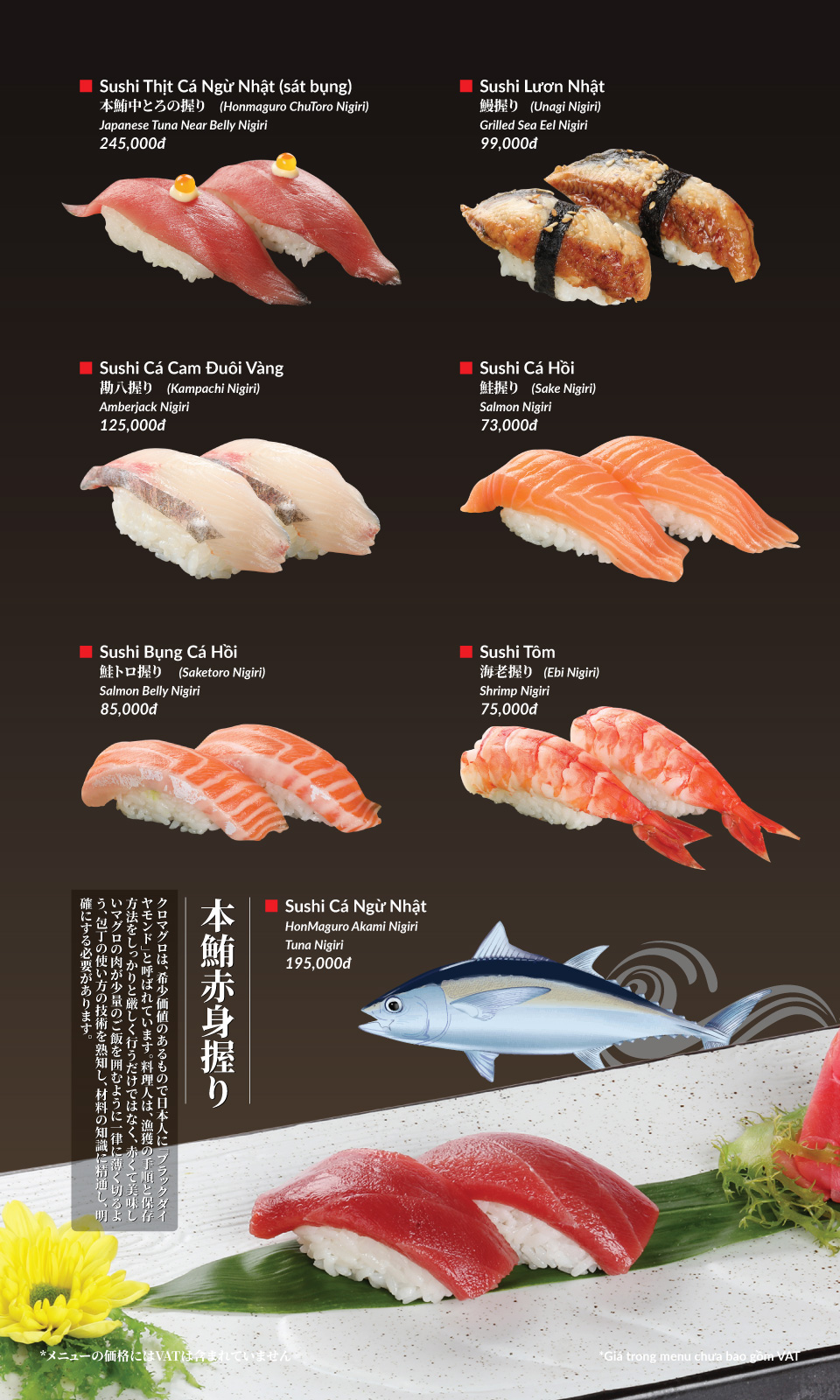 Menu Hatoyama - Vạn Phúc 20 