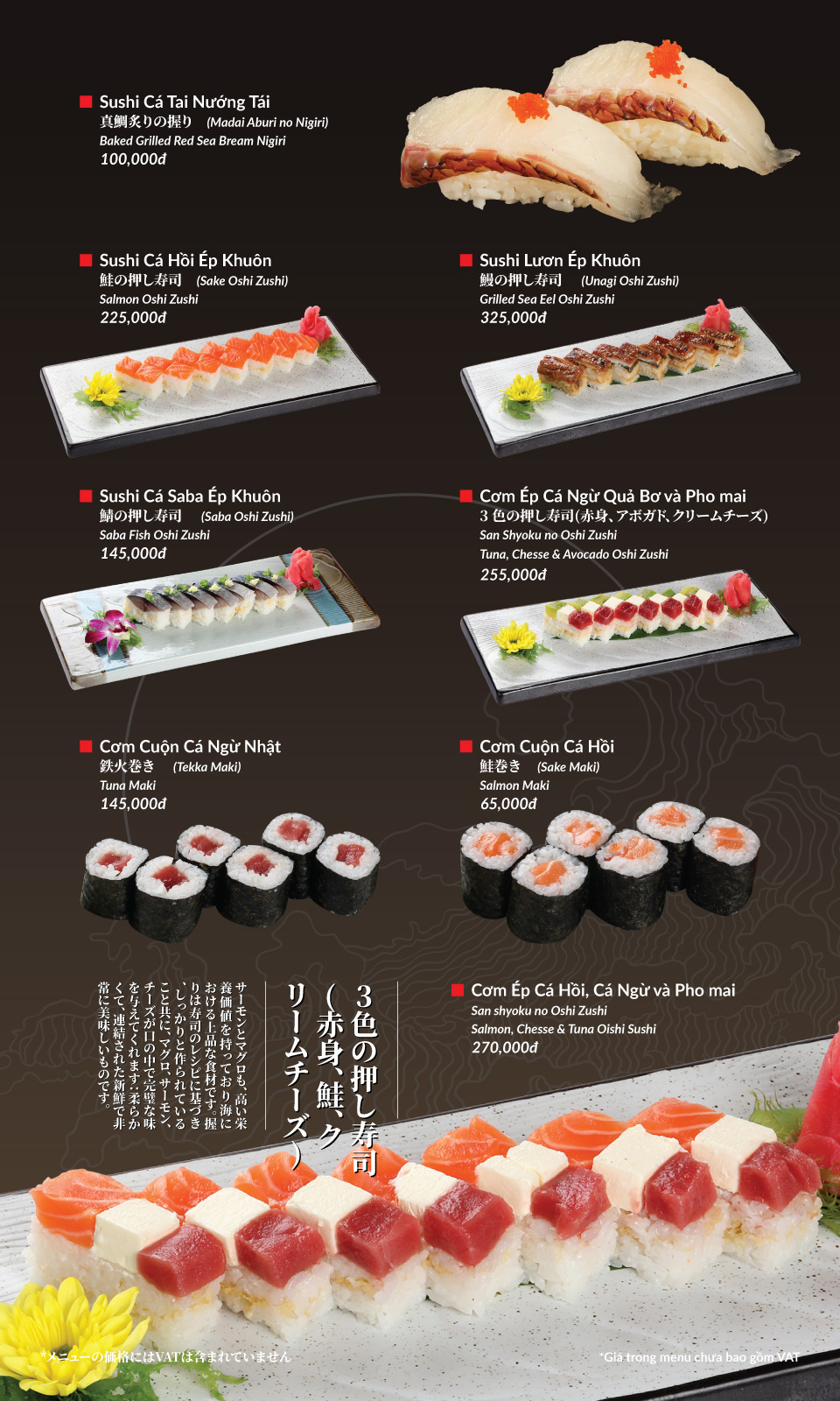 Menu Hatoyama - Vạn Phúc 22 