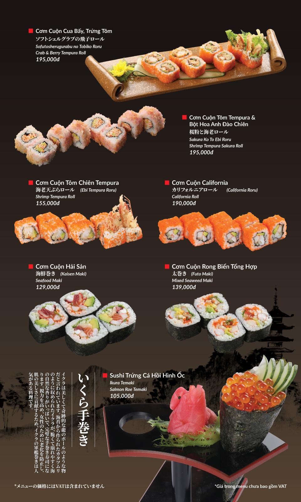 Menu Hatoyama - Vạn Phúc 25 