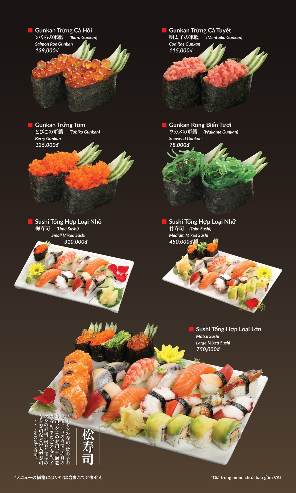 Menu Hatoyama - Vạn Phúc 27 