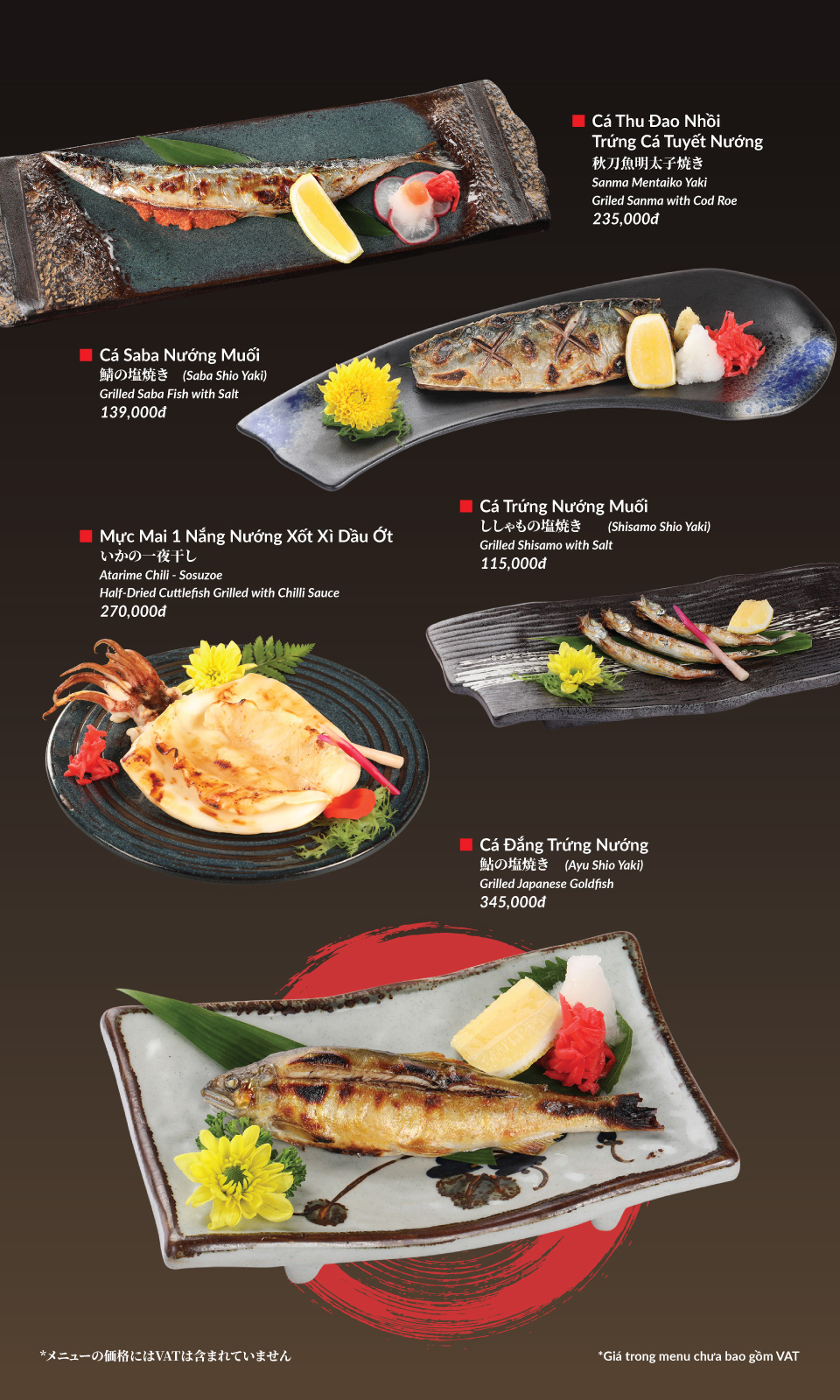 Menu Hatoyama - Vạn Phúc 34 