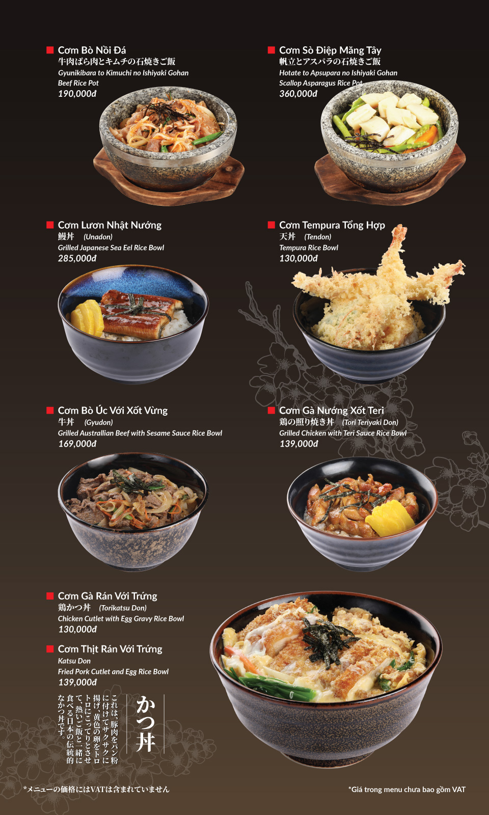 Menu Hatoyama - Vạn Phúc 48 