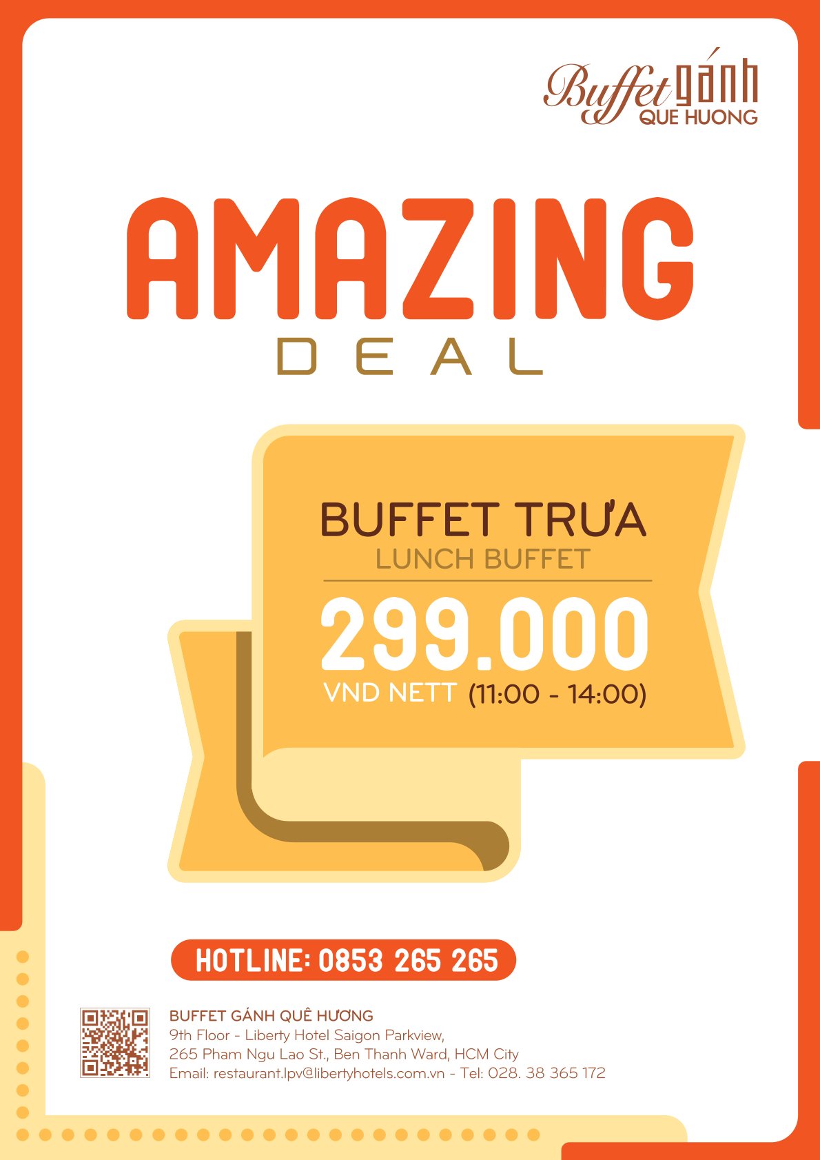 Menu Buffet Gánh Quê Hương – Phạm Ngũ Lão 1 