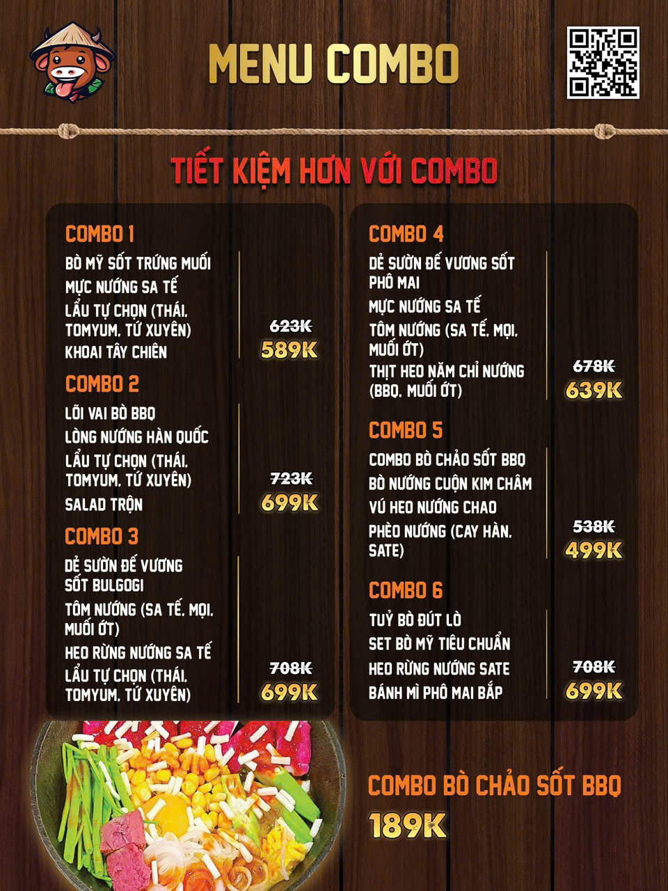 Menu Thế Giới Bò - Vĩnh Khánh 2 