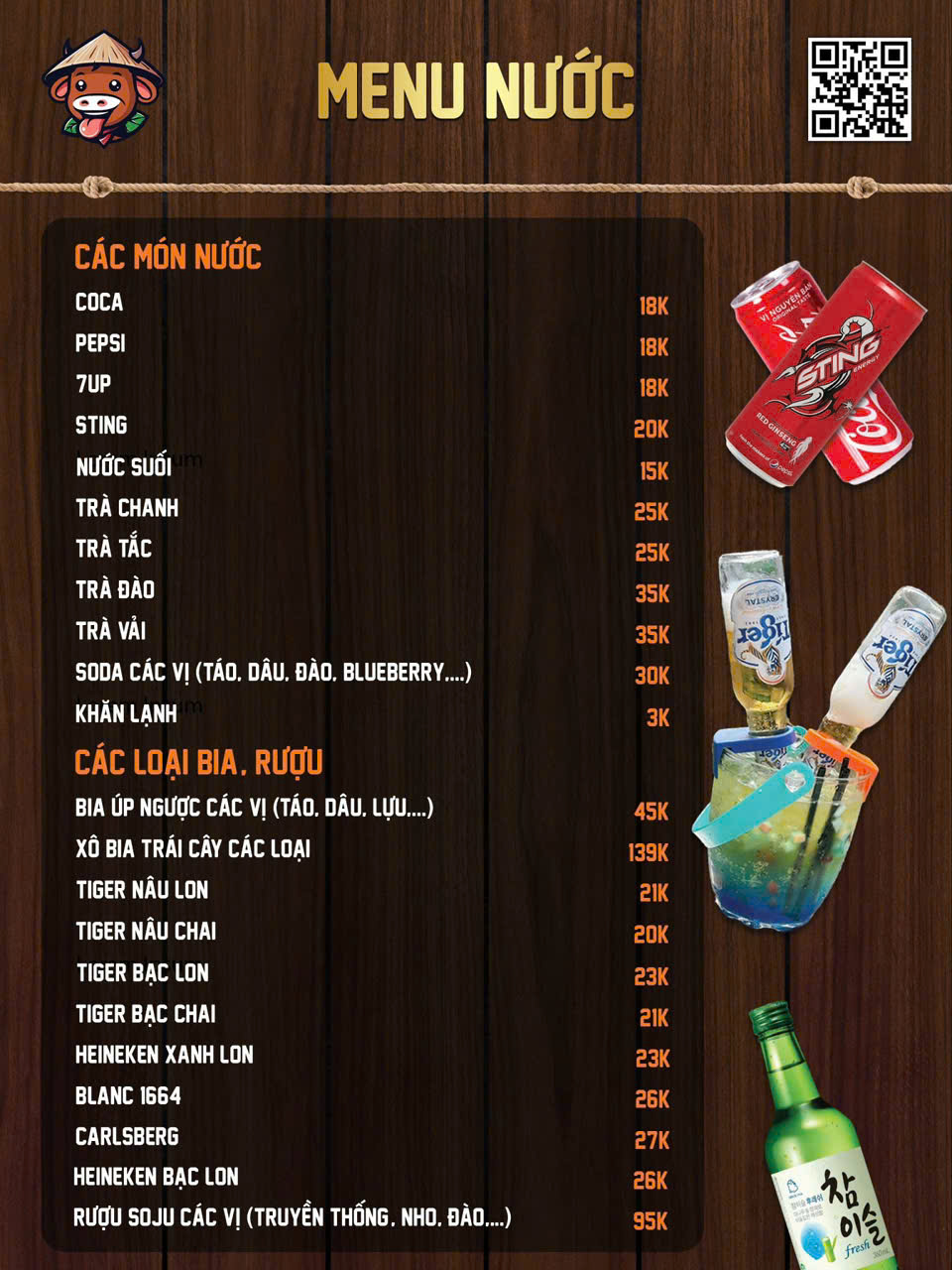 Menu Thế Giới Bò - Vĩnh Khánh 4 