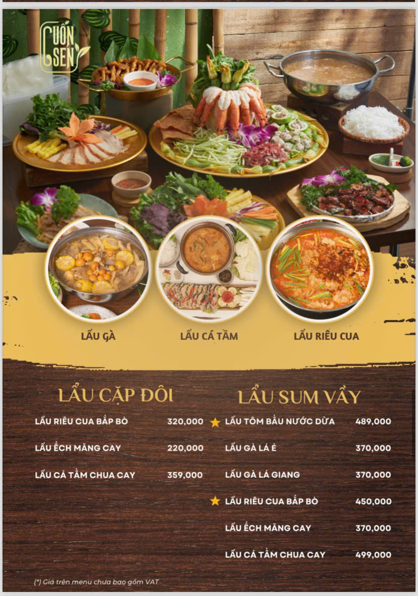 Menu Cuốn Sen - Nguyễn Văn Lộc 2 