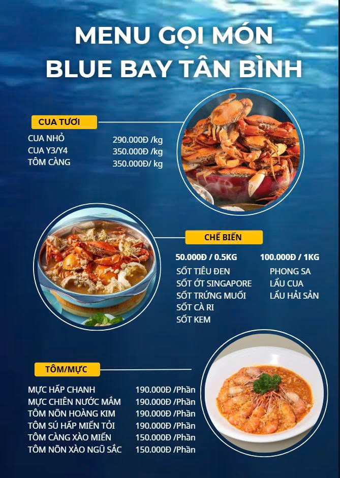 Menu Blue Bay - Lotte Mart Tân Bình 1 