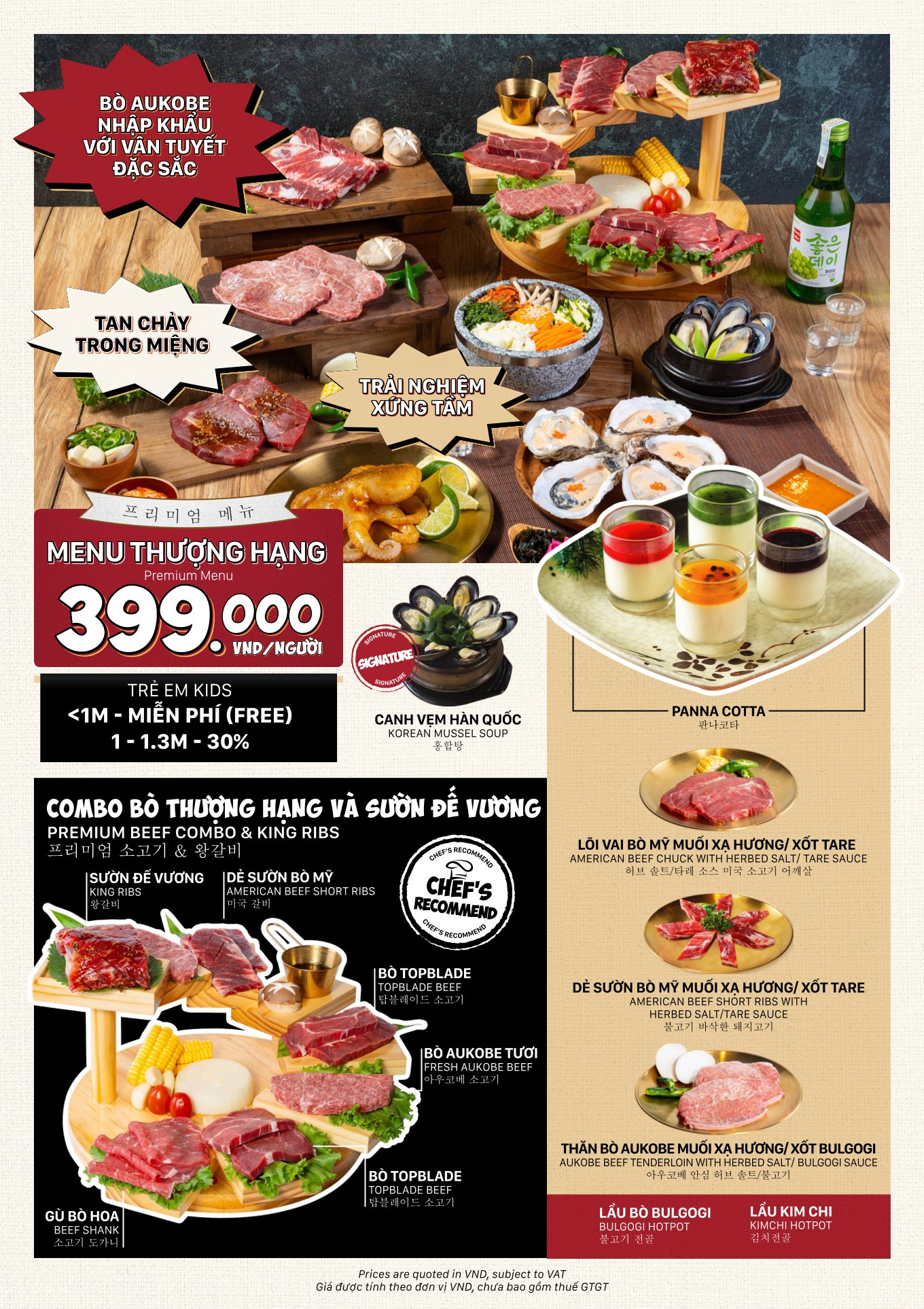 Menu Galbi House – Phan Xích Long 5 