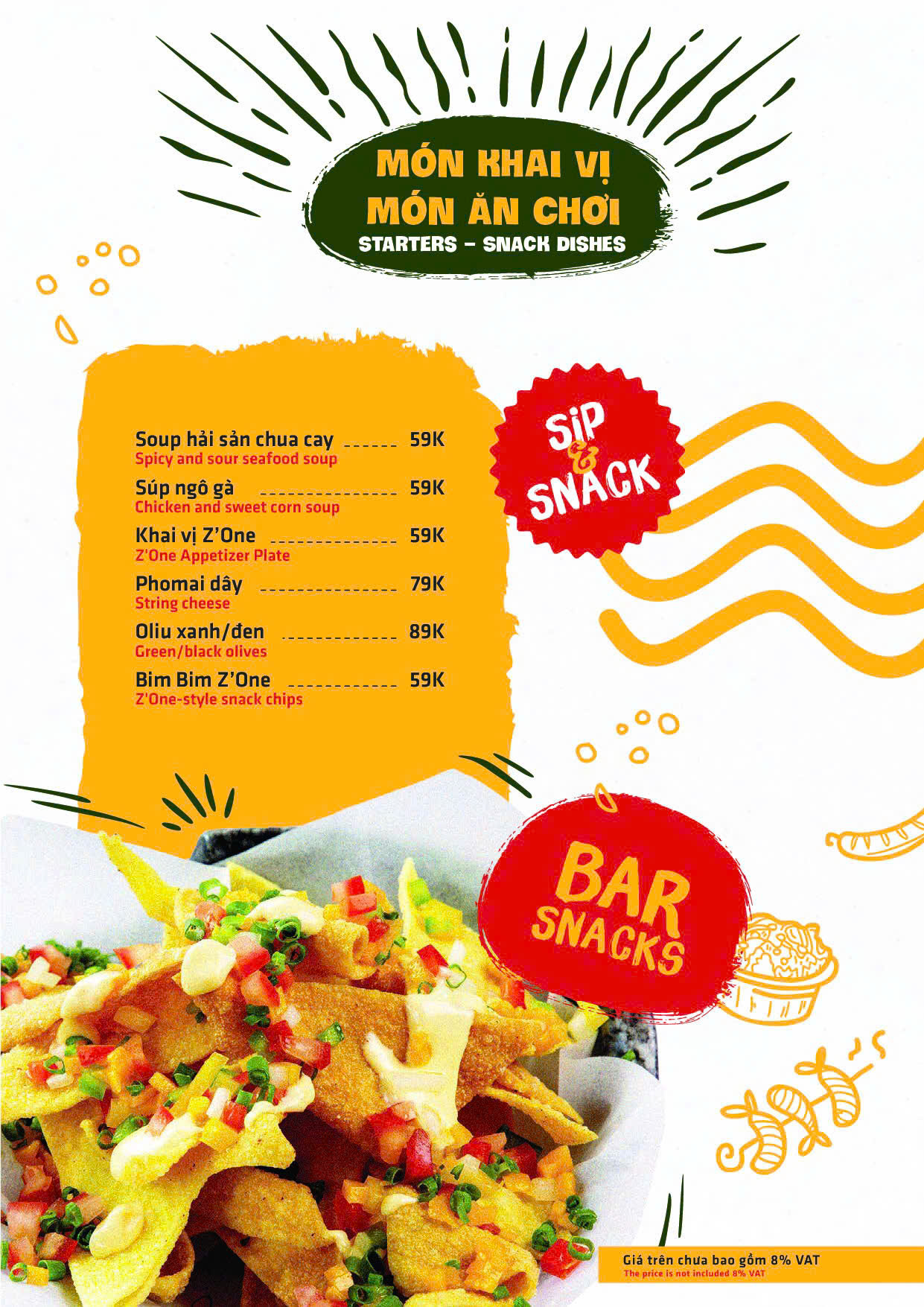 Menu Z'One - Lý Thường Kiệt 3 