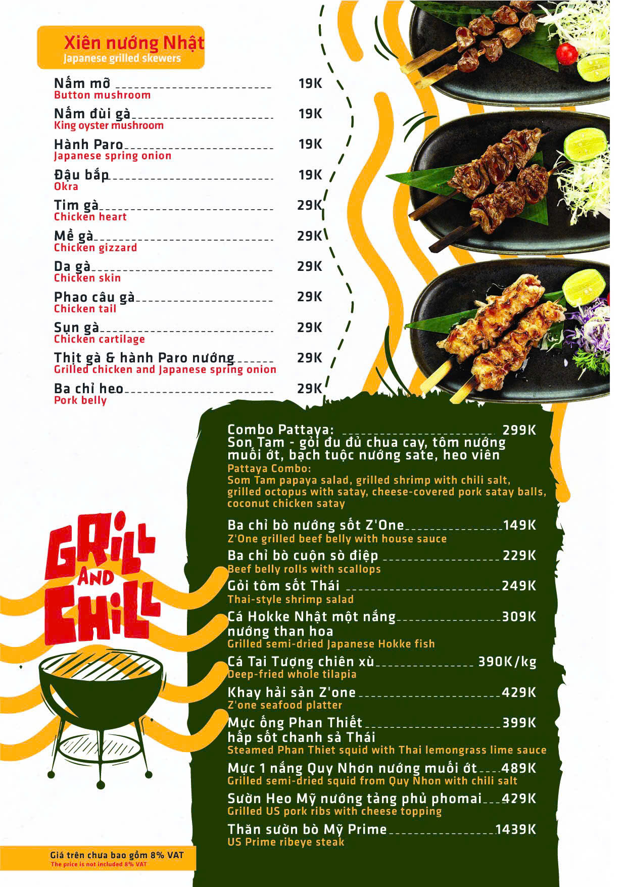 Menu Z'One - Lý Thường Kiệt 4 