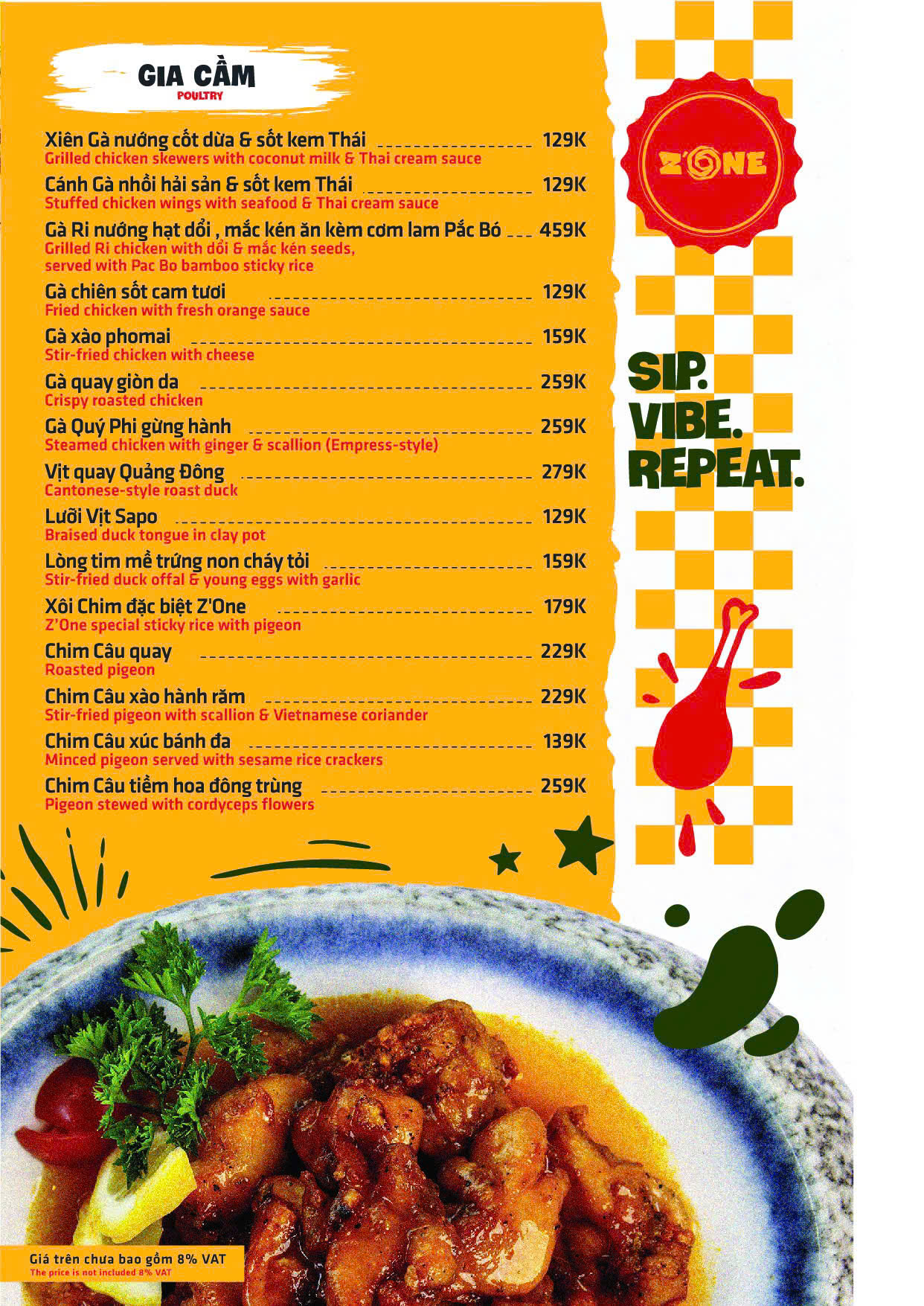 Menu Z'One - Lý Thường Kiệt 7 