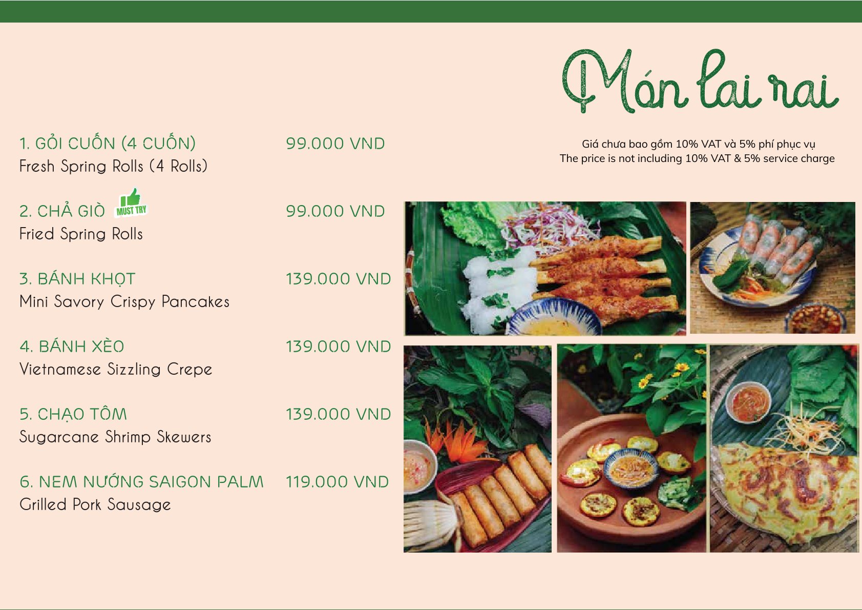 Menu Saigon Palm - Lê Thị Hồng Gấm 2 
