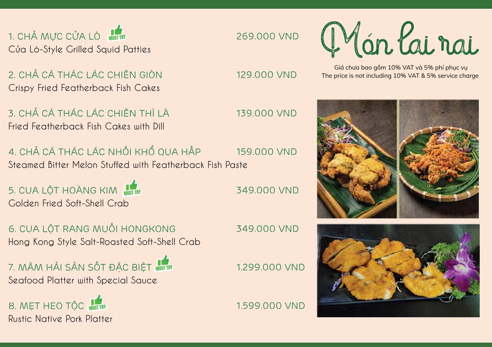 Menu Saigon Palm - Lê Thị Hồng Gấm 3 