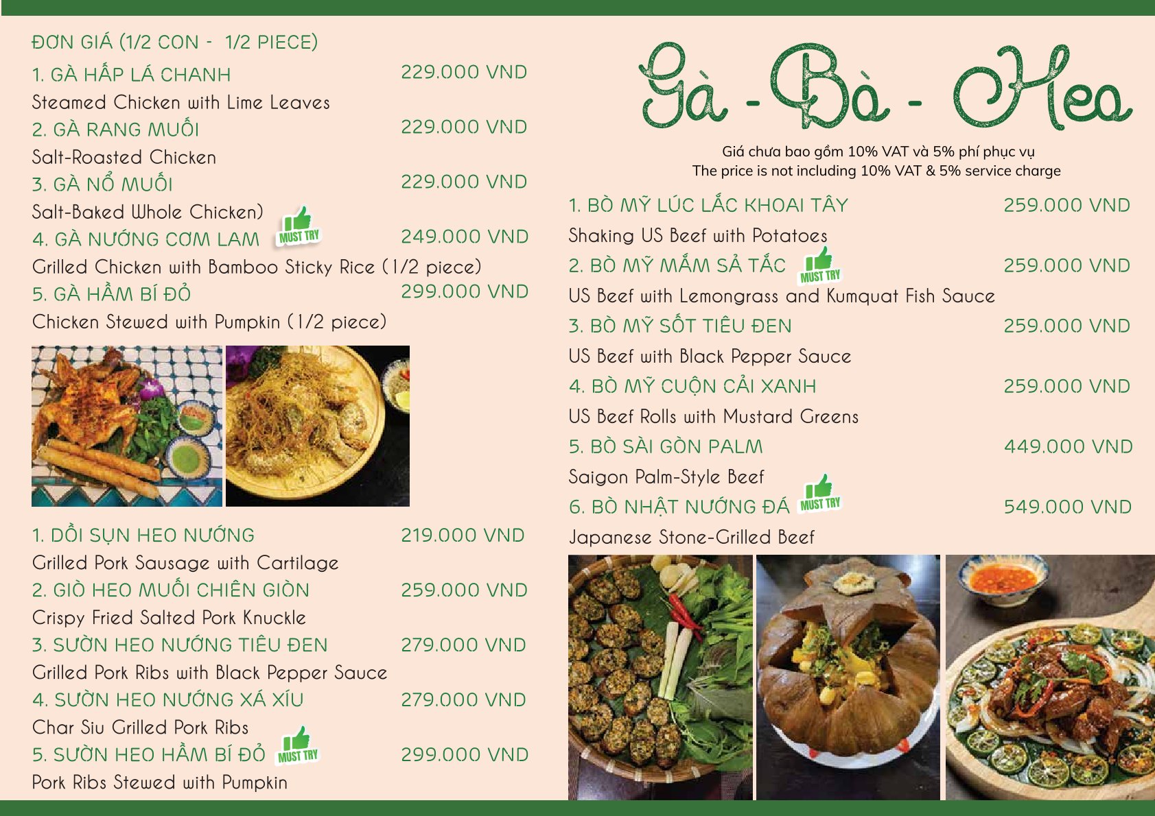 Menu Saigon Palm - Lê Thị Hồng Gấm 9 