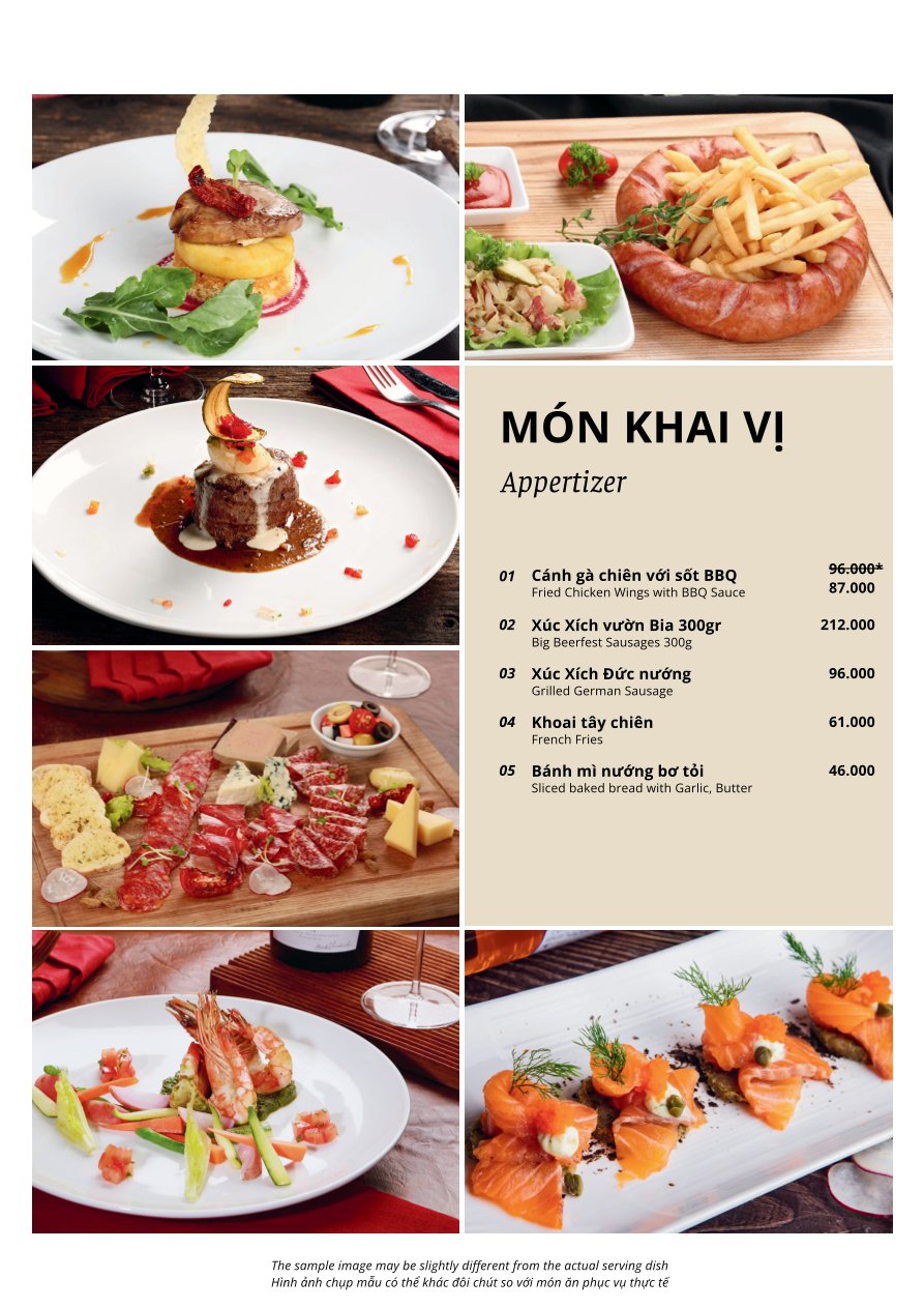 Menu Botanica - Giảng Võ 3 