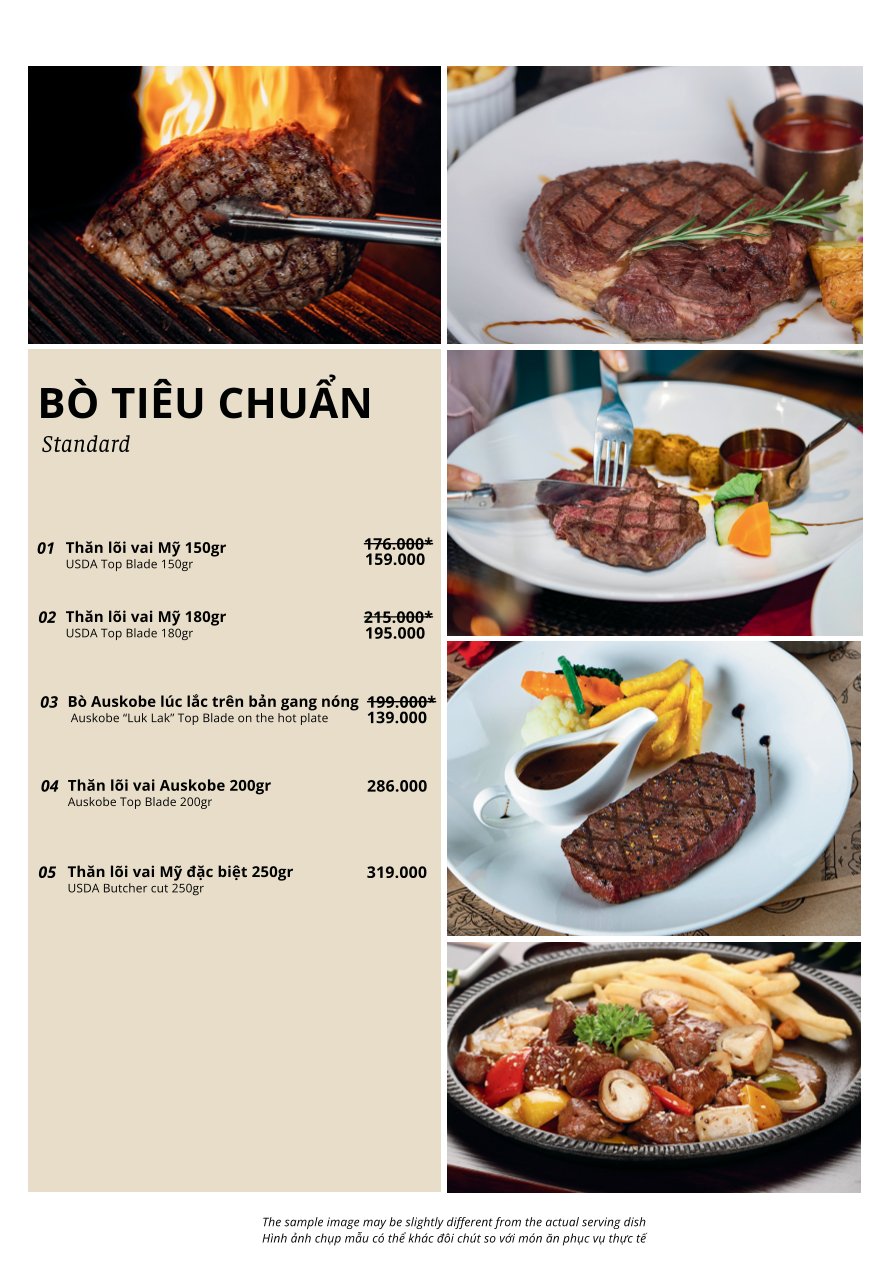 Menu Botanica - Giảng Võ 5 