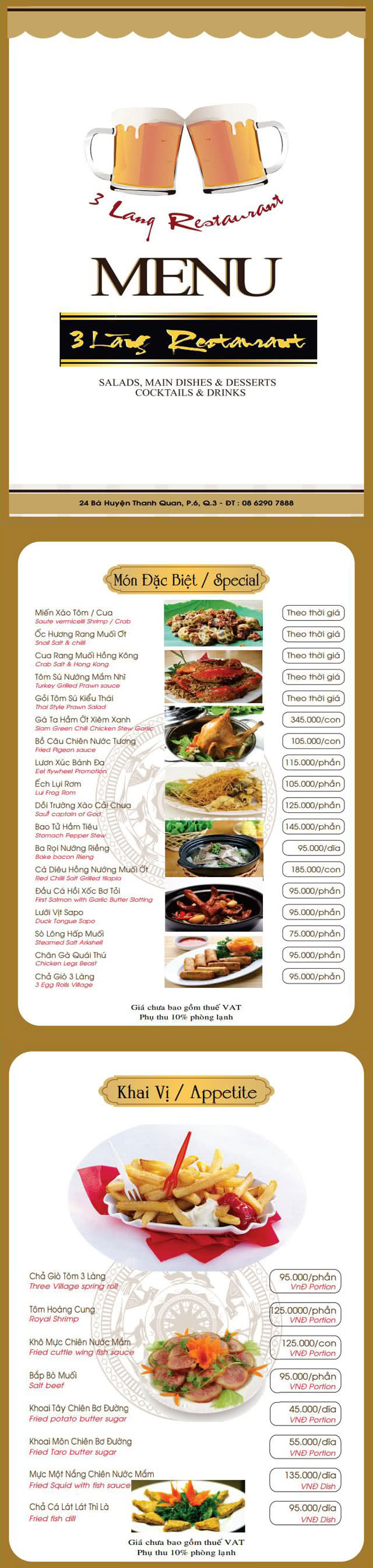 Menu NPD Yên Lãng 1 