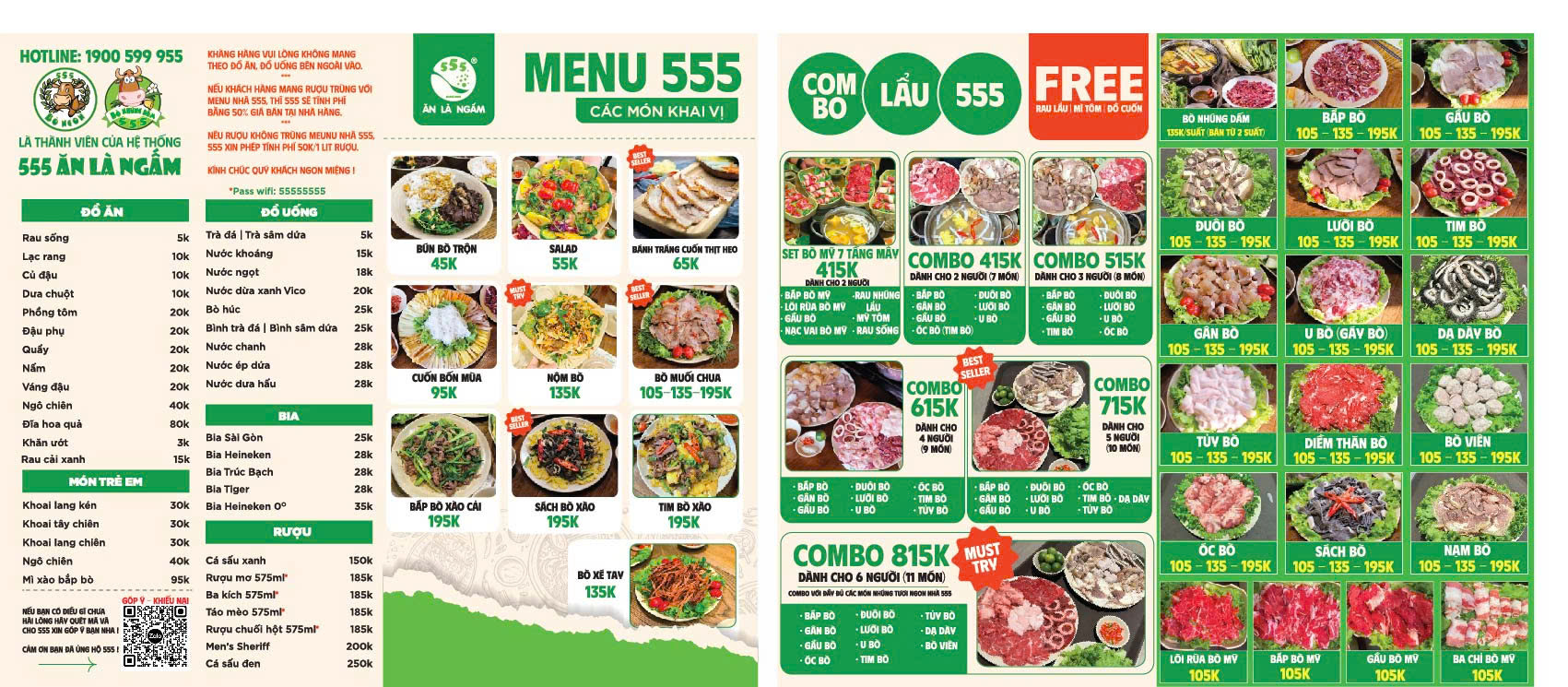Menu Bò ngon 555 - Trần Hữu Dực 1