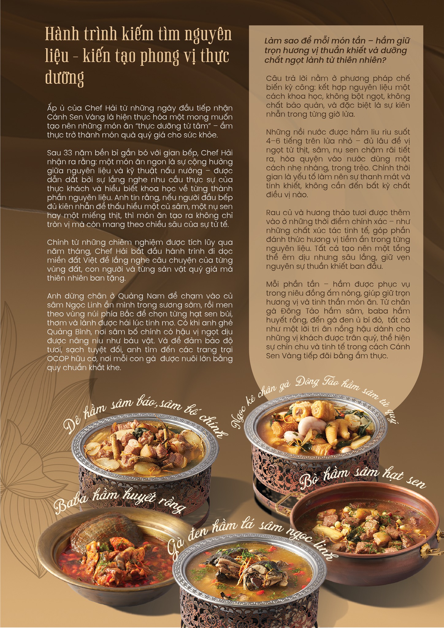 Menu Cánh Sen Vàng - KĐT Thành Phố Giao Lưu 3