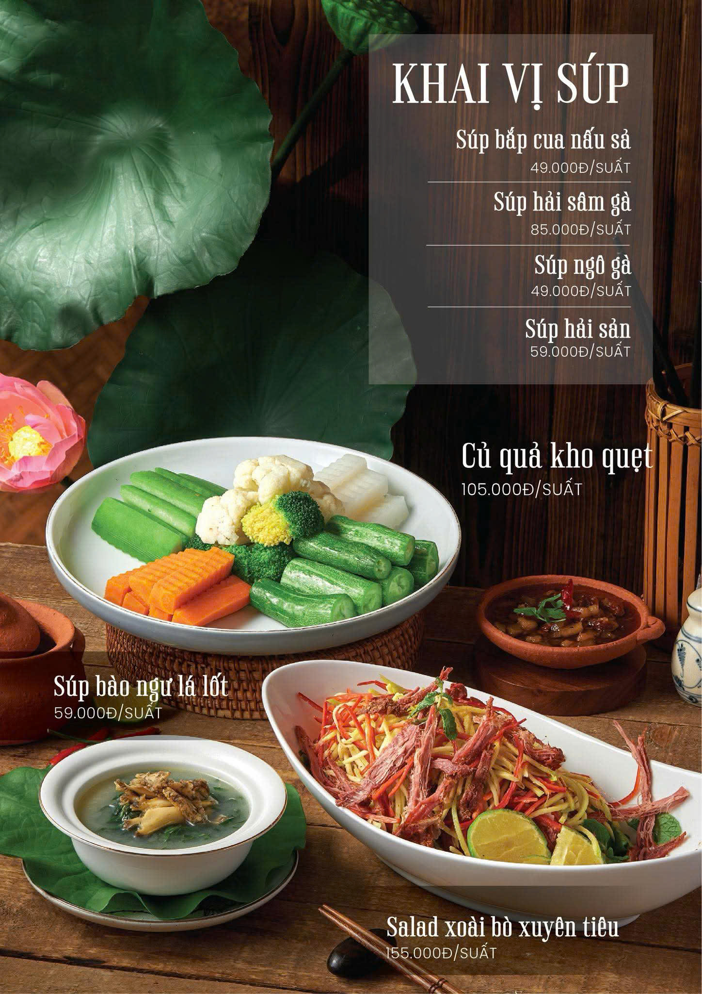 Menu Cánh Sen Vàng - KĐT Thành Phố Giao Lưu 4