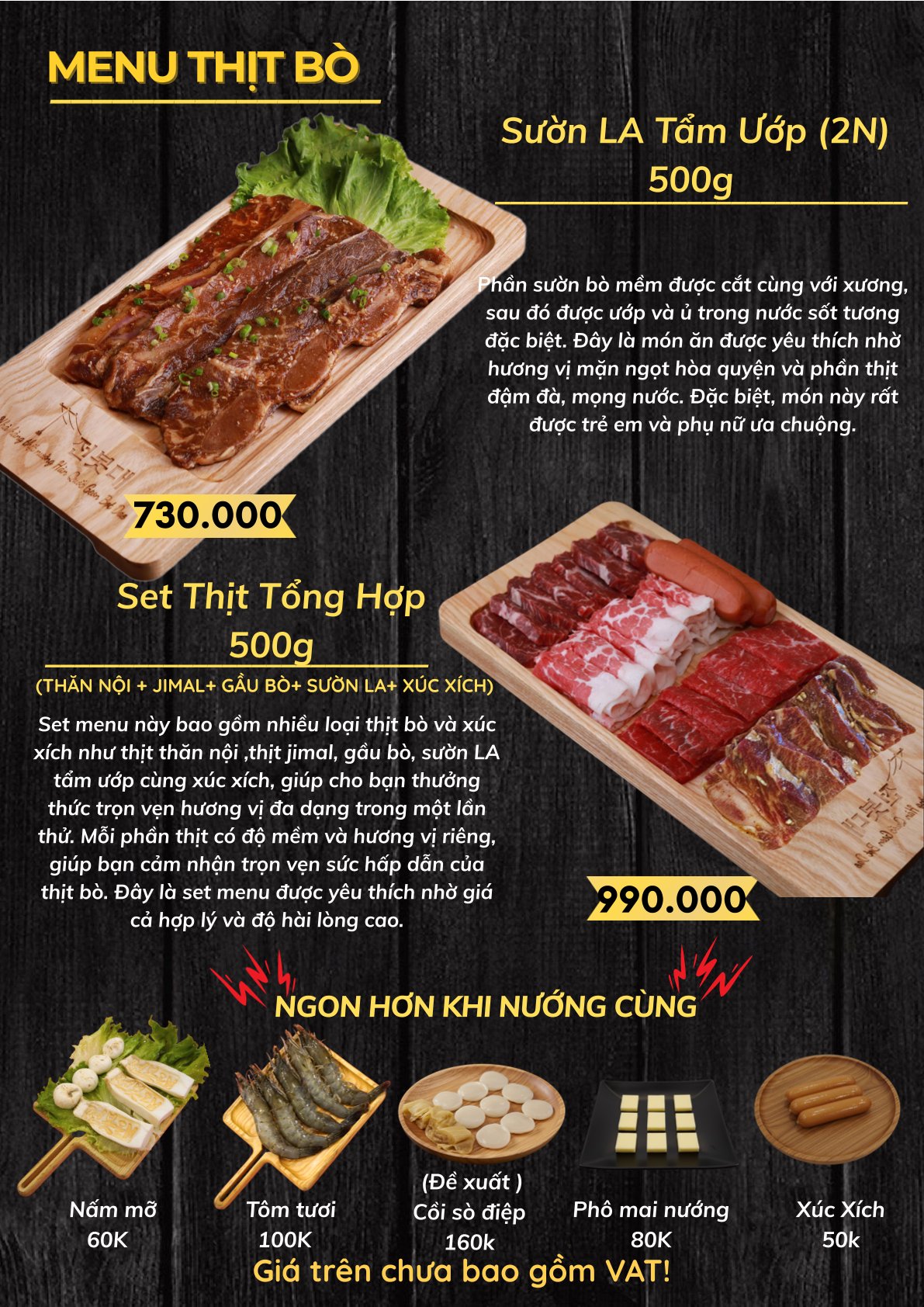 Menu Geon Bot Dae - KĐT Mỹ Đình 7