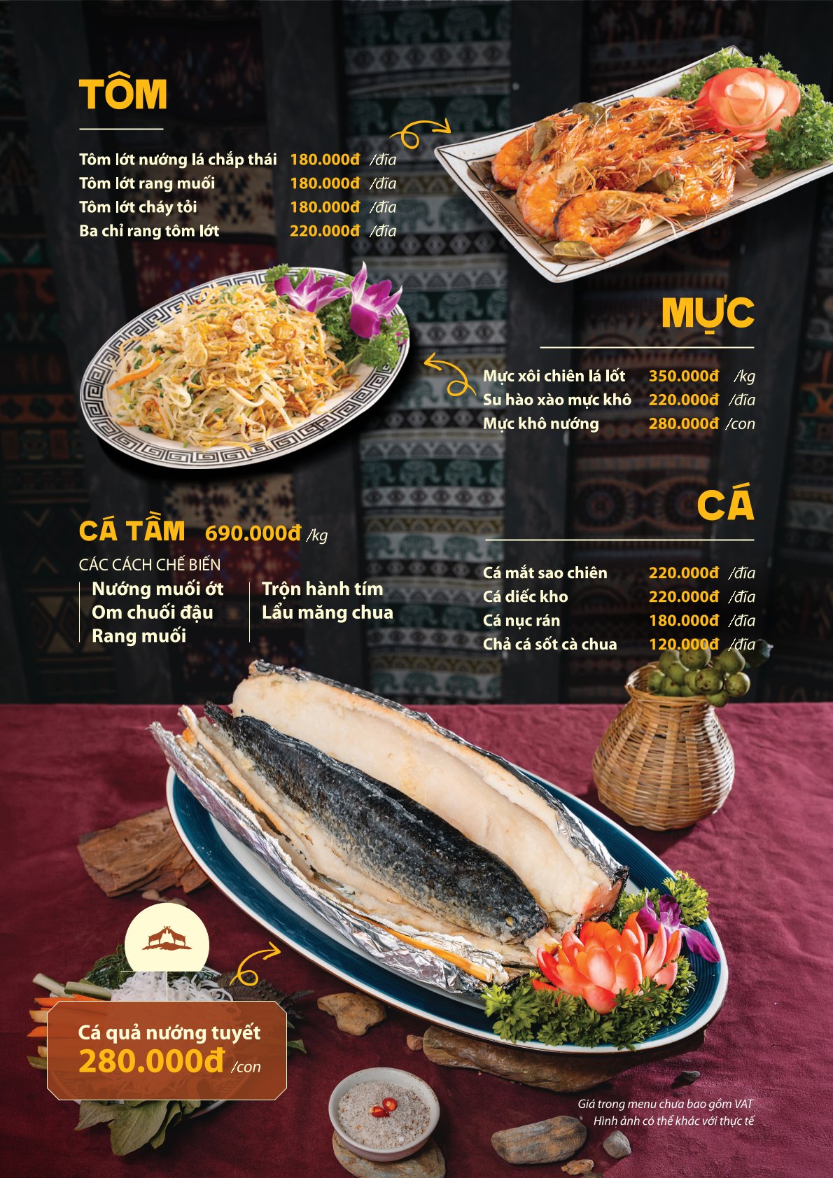Menu Ẩm thực 6 Hòn 5 