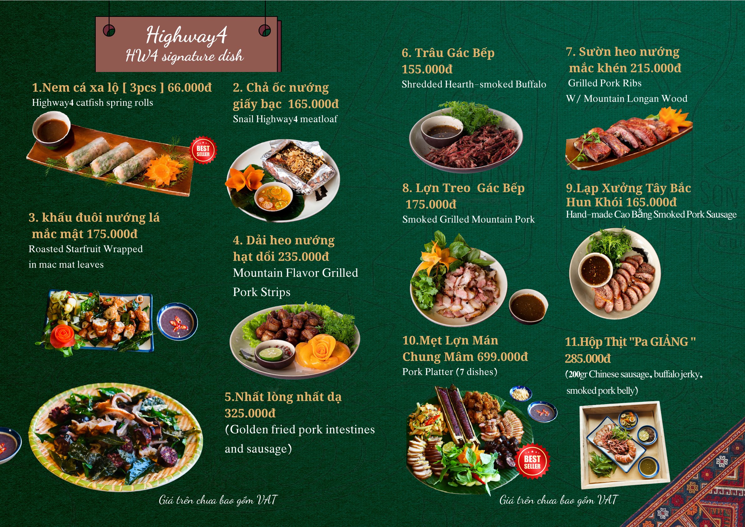 Menu Highway4 - Kim Mã 3 
