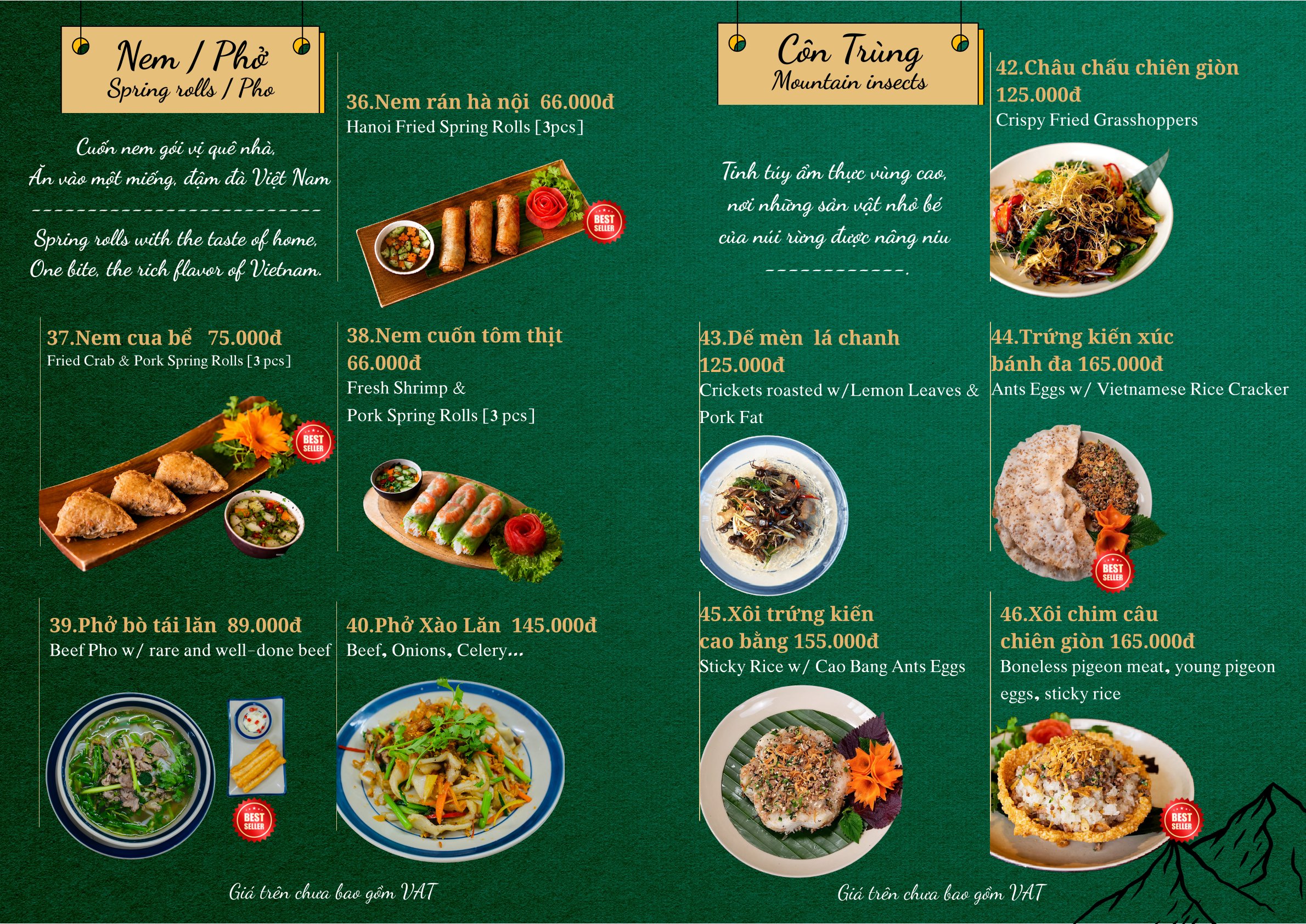 Menu Highway4 - Kim Mã 8 