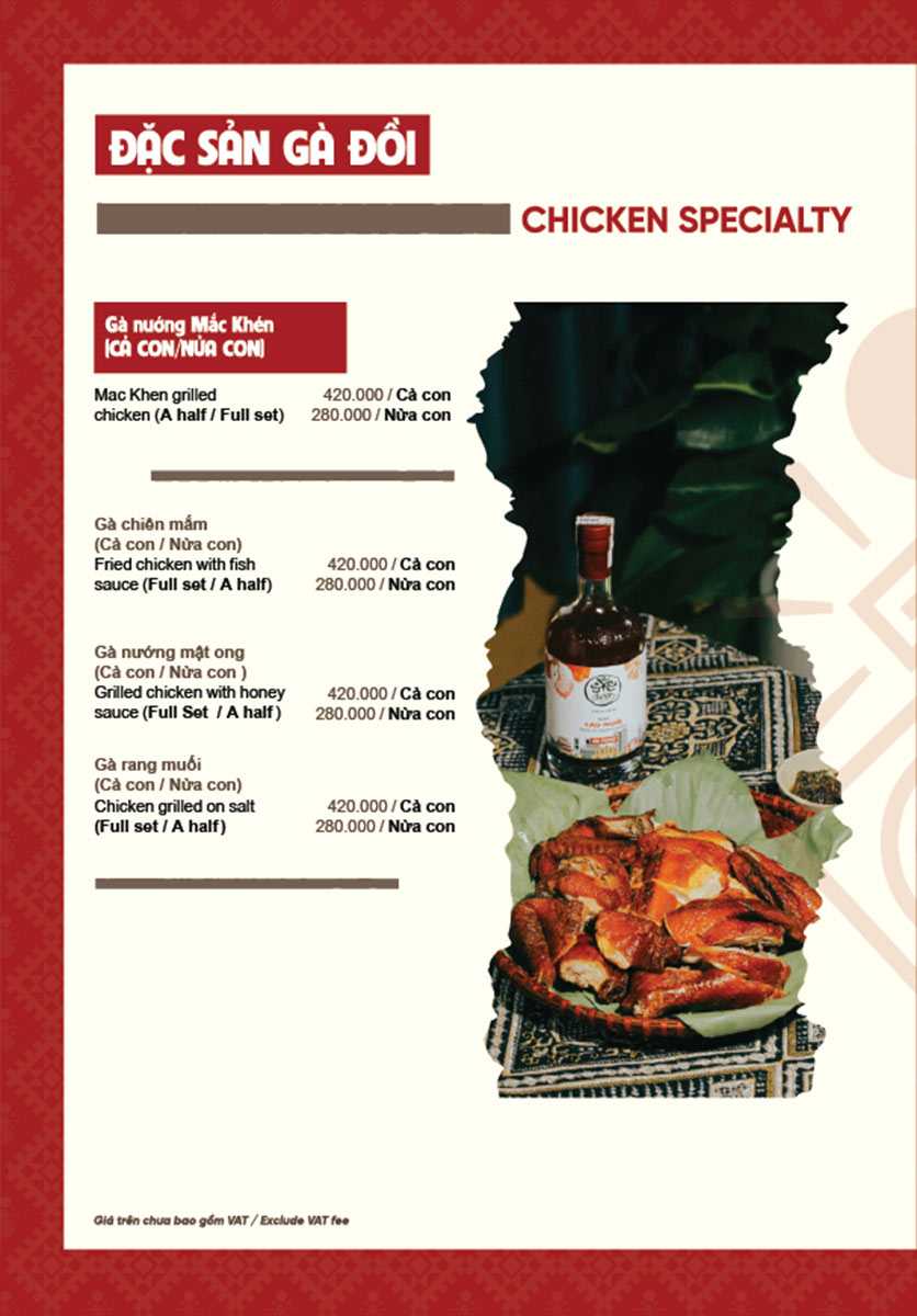 Menu Quán Kiến - Tuệ Tĩnh 12 