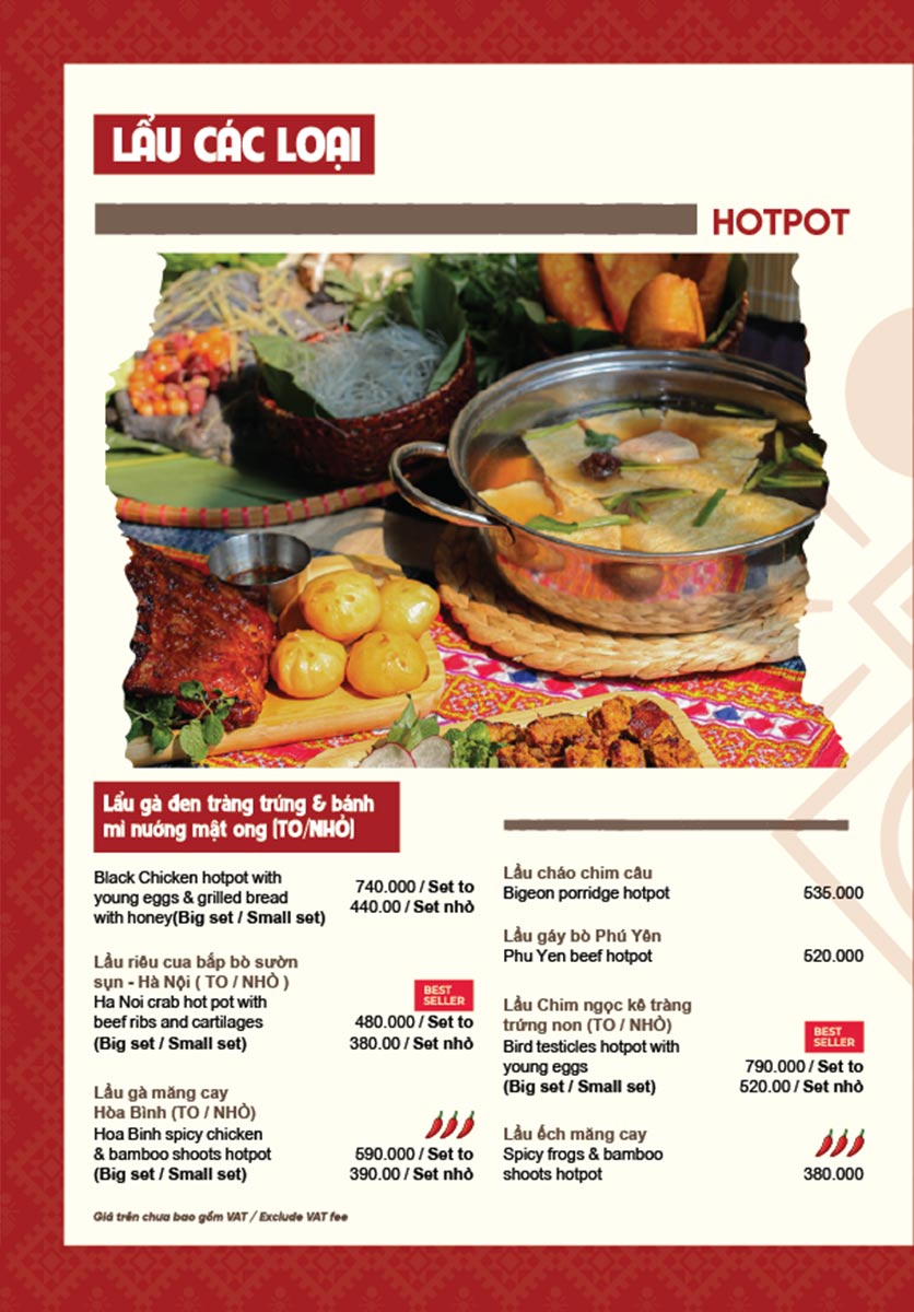 Menu Quán Kiến - Tuệ Tĩnh 14 