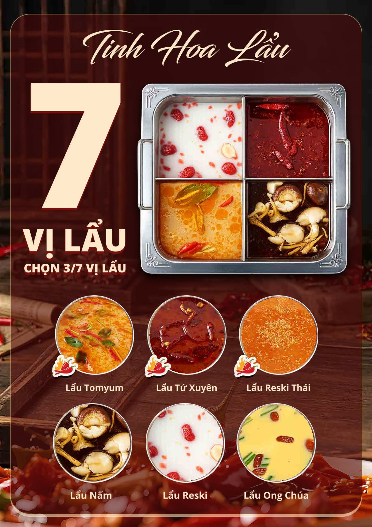 Menu Reski Hotpot - Tên Lửa 4 
