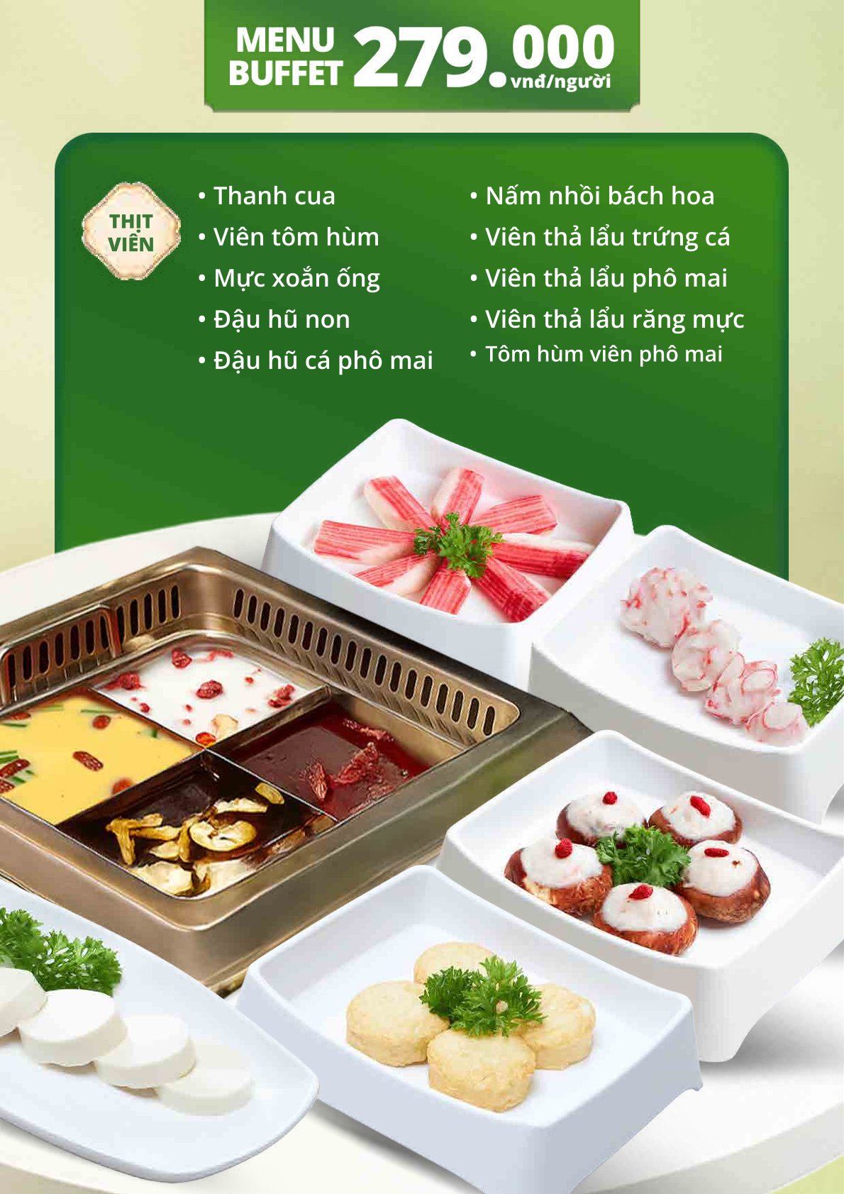 Menu Reski Hotpot - Tên Lửa 6 