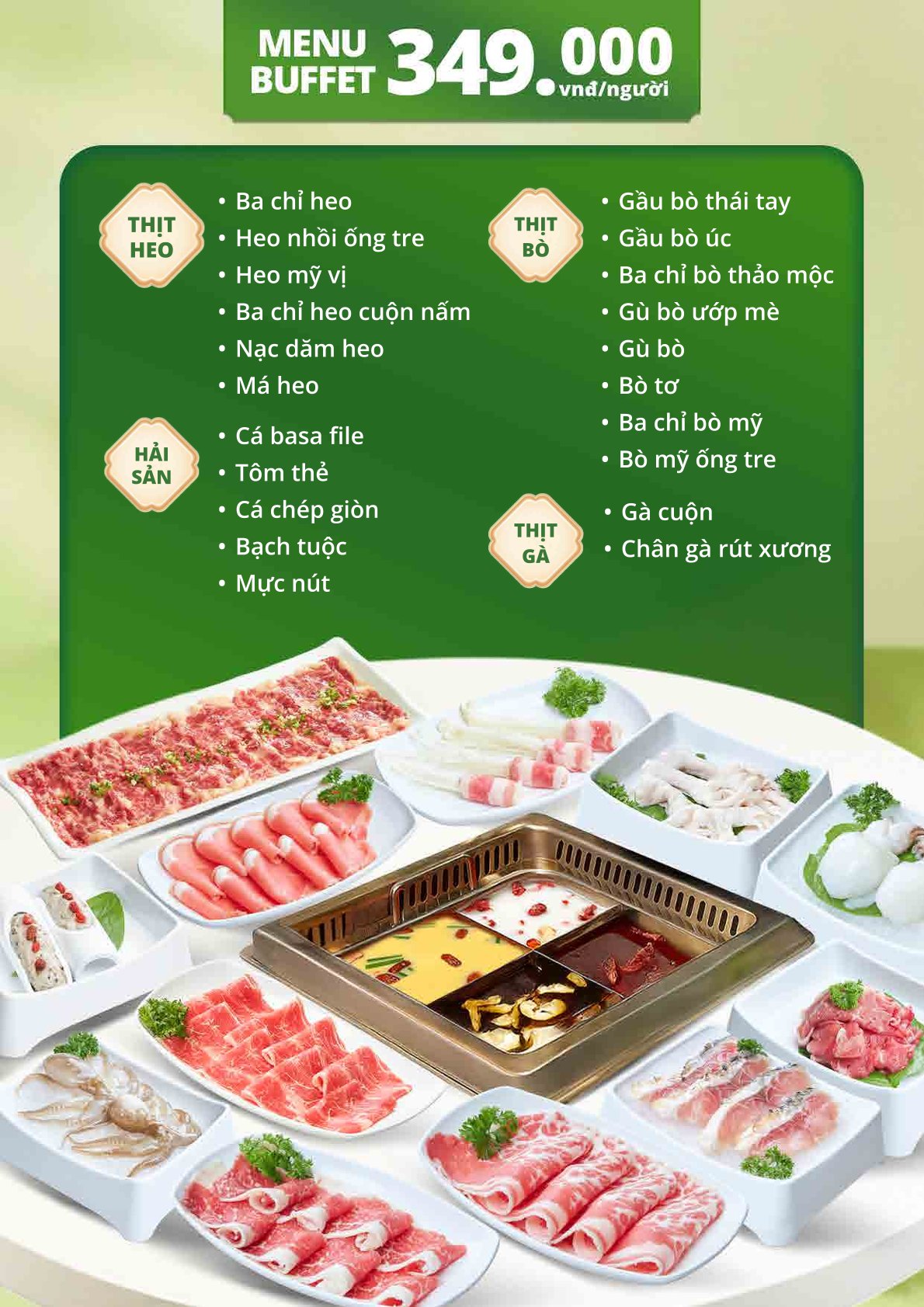 Menu Reski Hotpot - Tên Lửa 7 