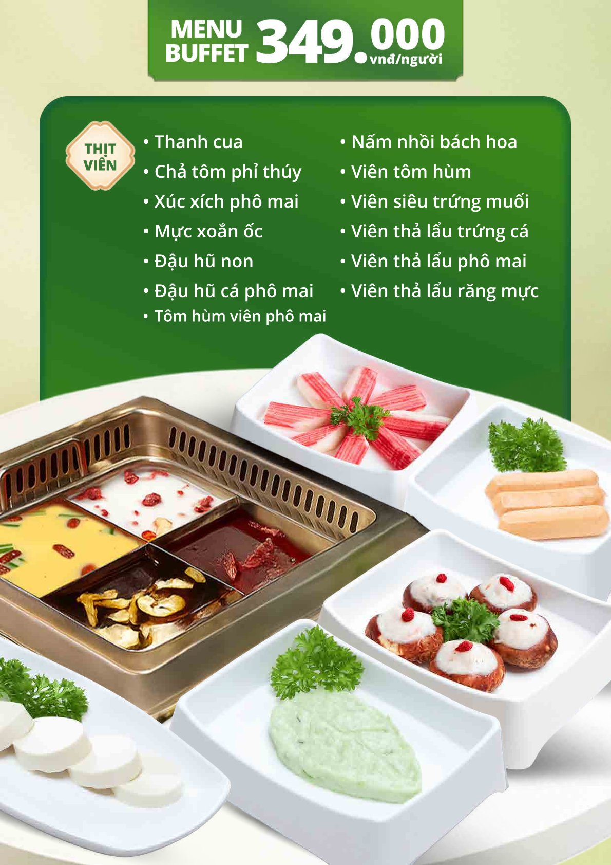 Menu Reski Hotpot - Tên Lửa 8 