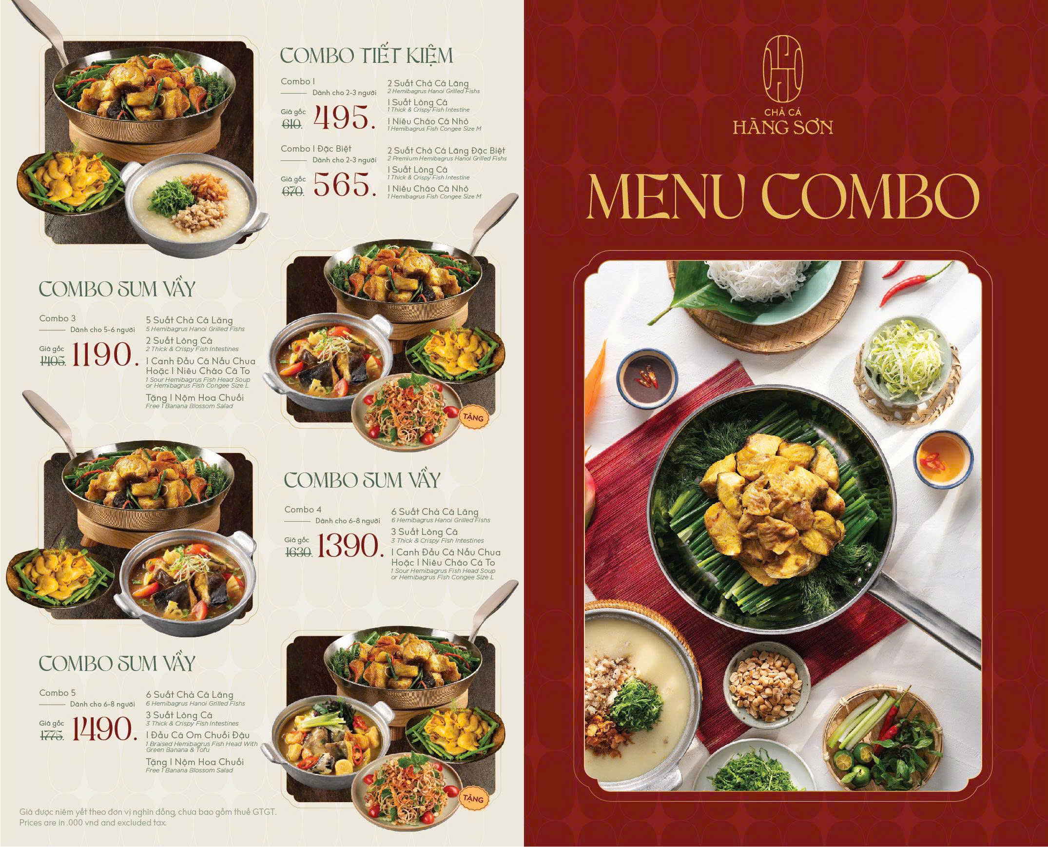 Menu Chả Cá Hàng Sơn - Hoàng Đạo Thuý 3