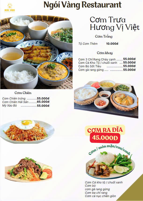 Menu Ngói Vàng Steak - An Phú 7 