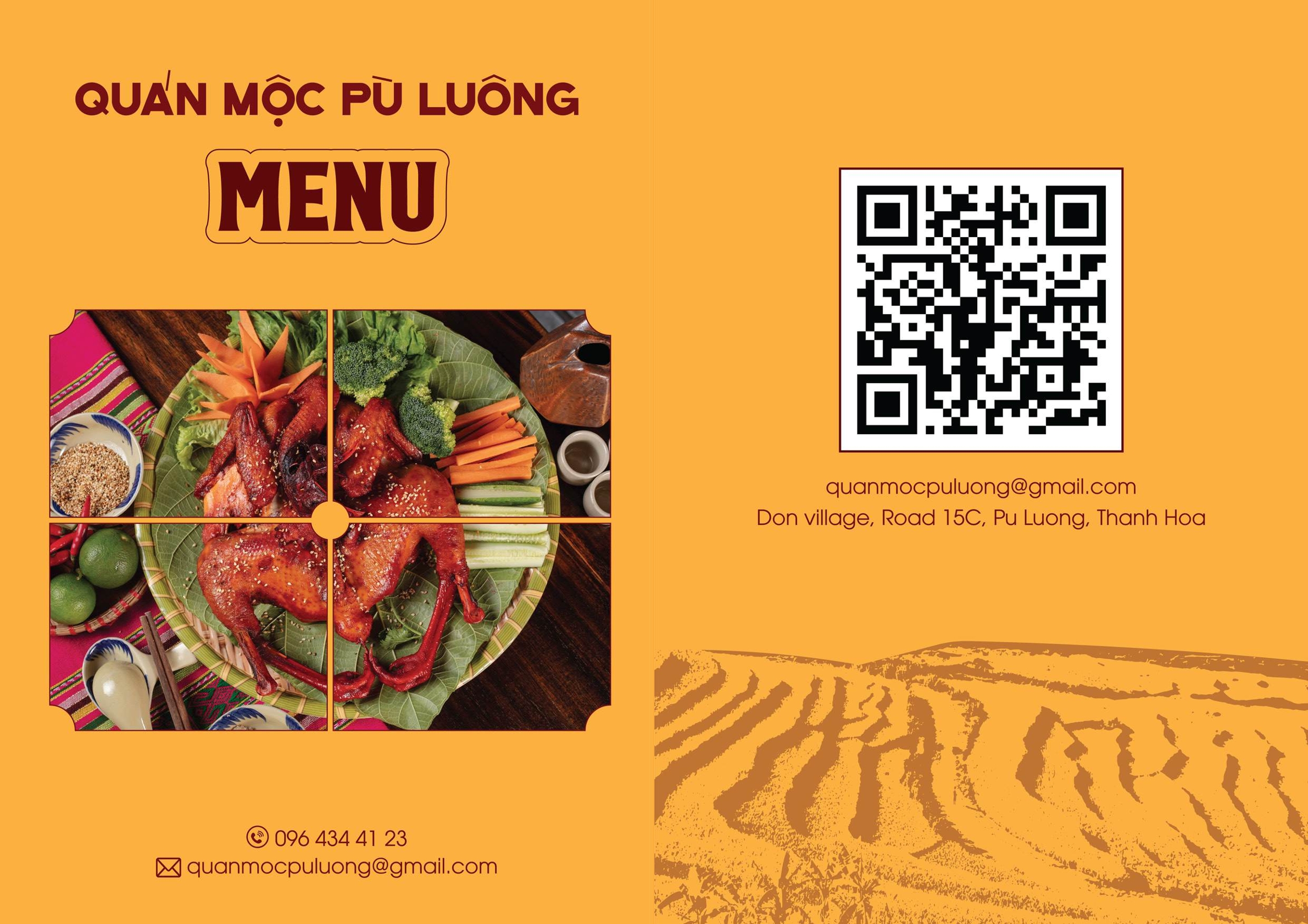 Menu Quán Mộc - Pù Luông 3 