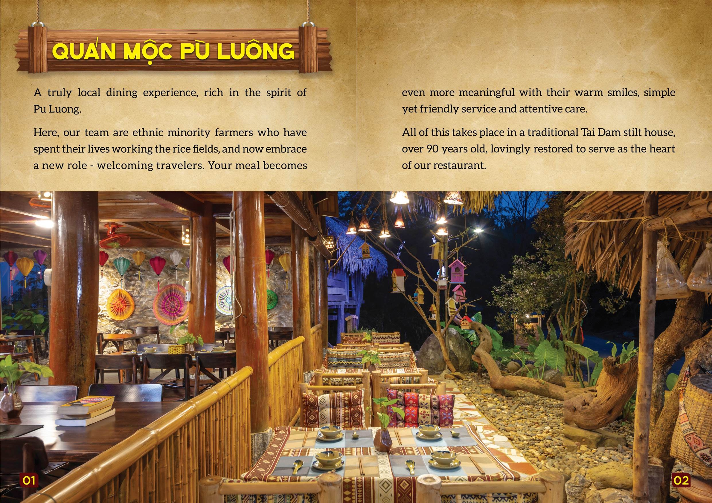 Menu Quán Mộc - Pù Luông 4 