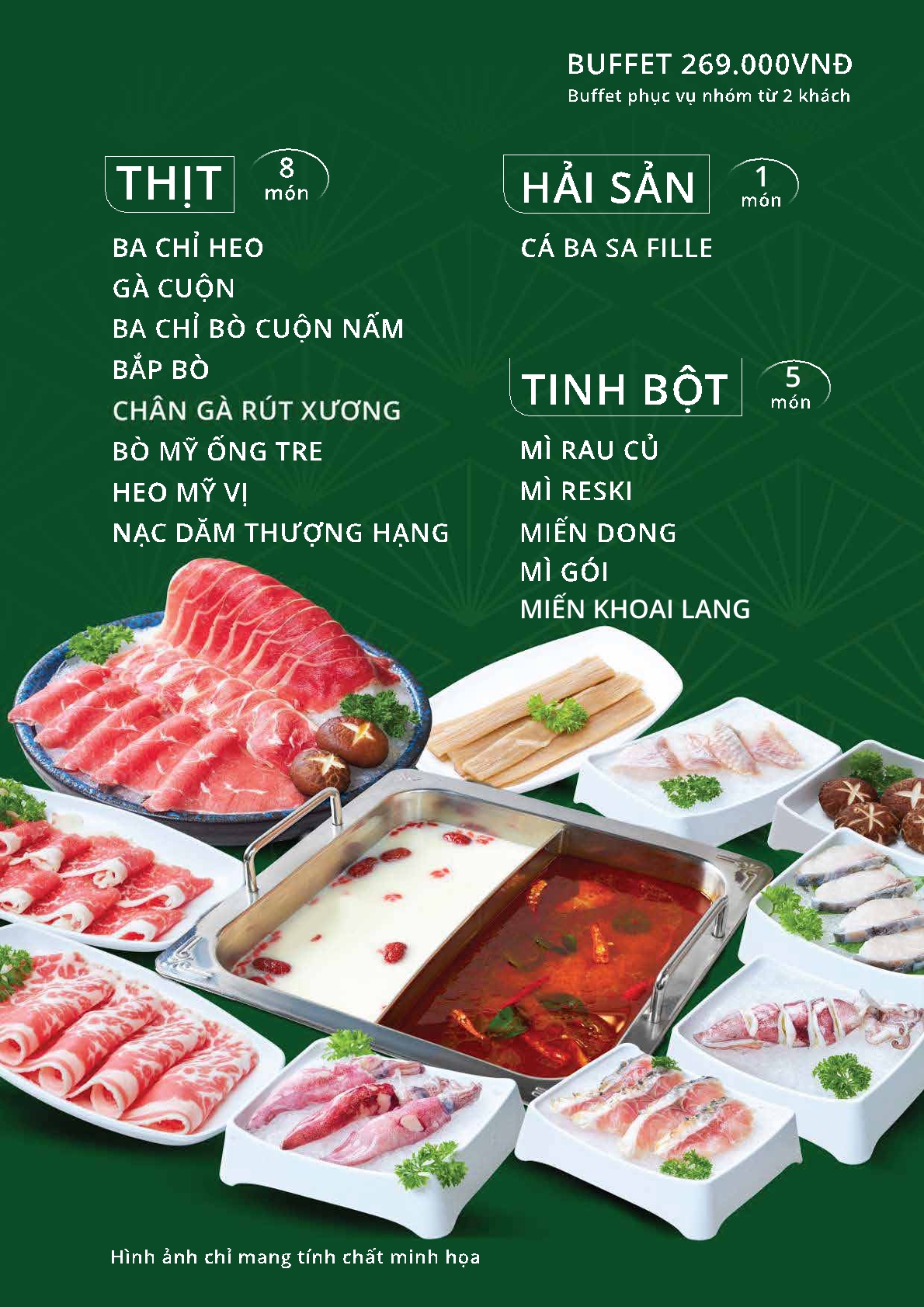 Suất buffet 279K-2