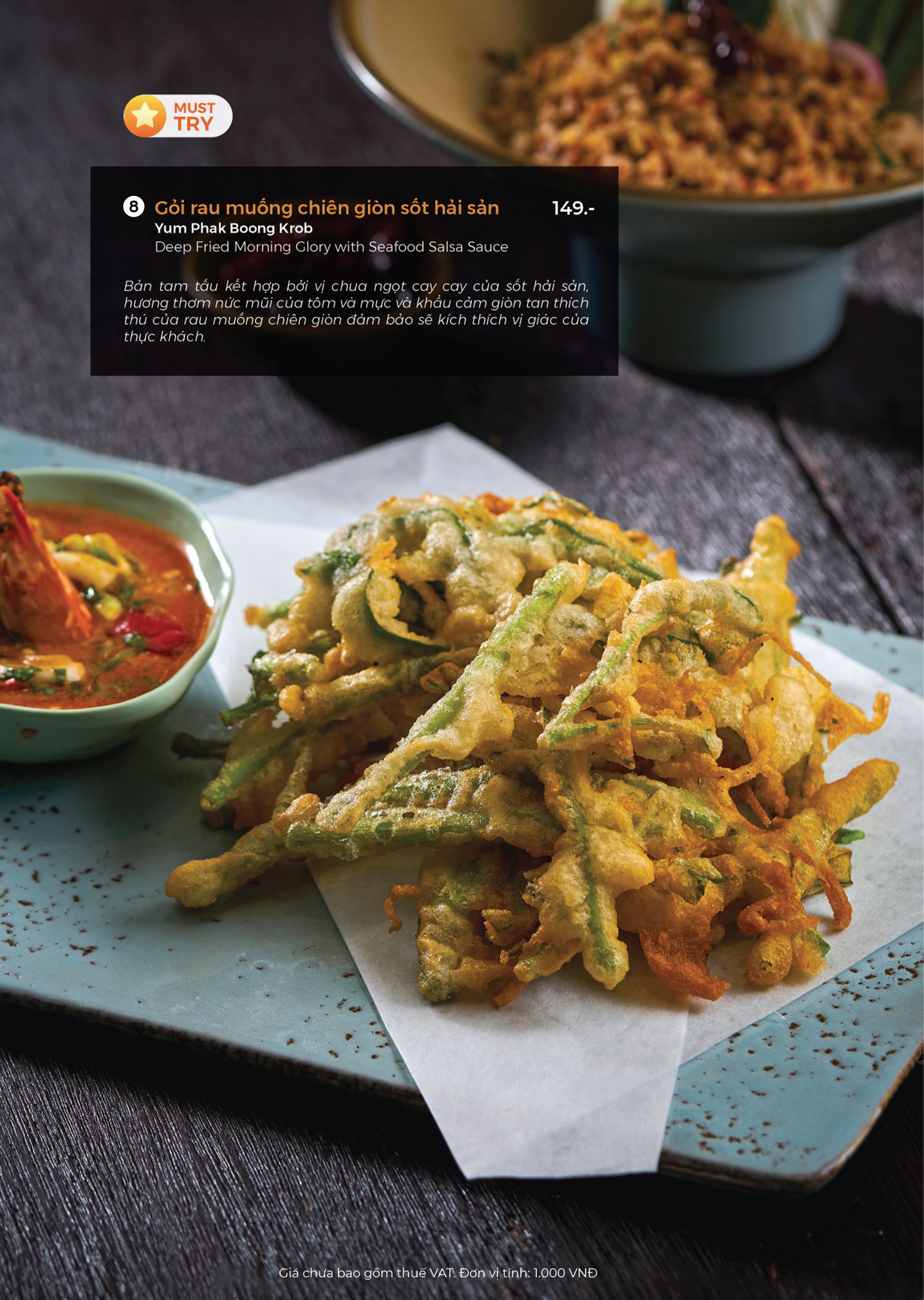 Menu COCA Restaurant - Đào Tấn 8 