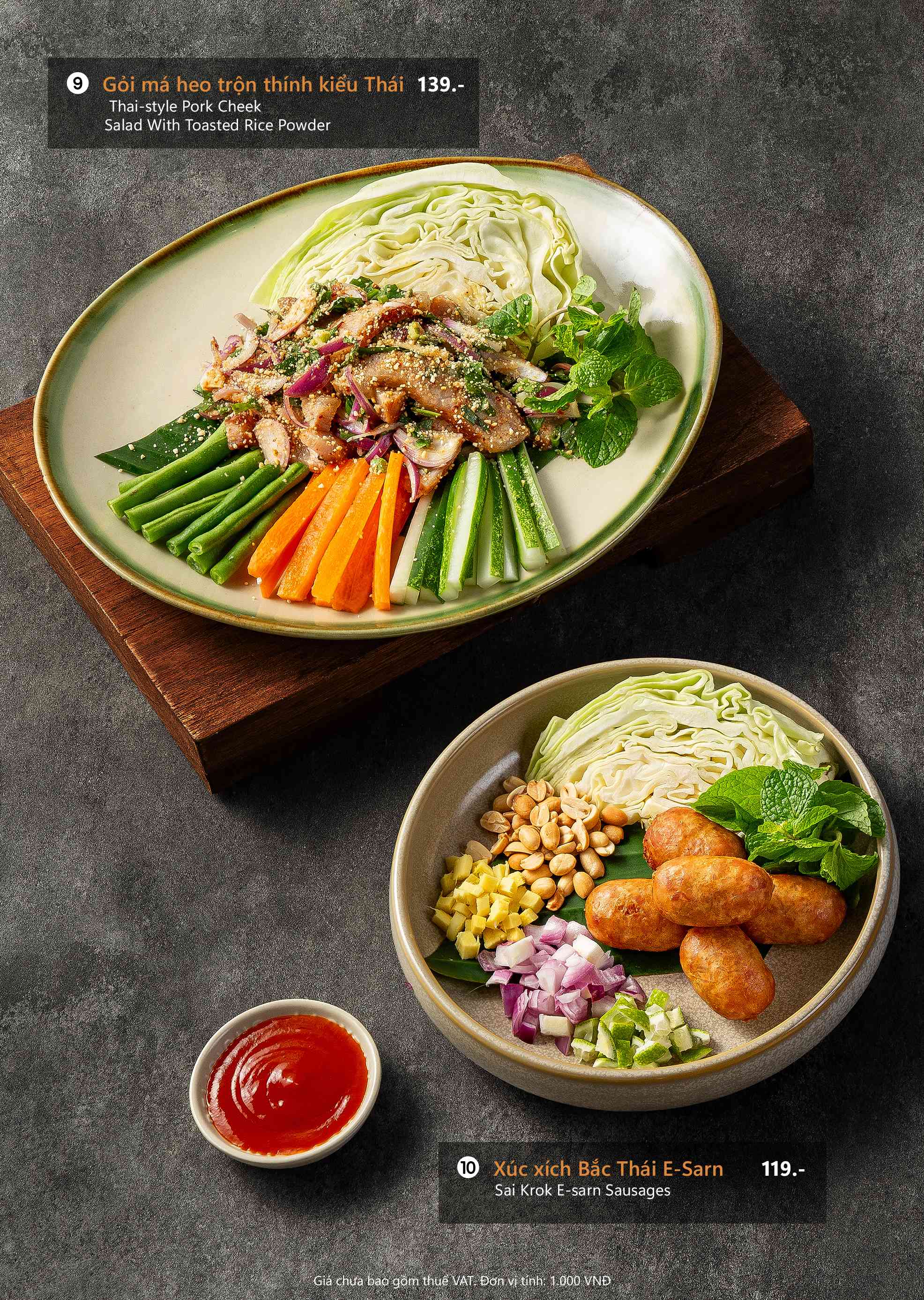 Menu COCA Restaurant - Đào Tấn 9 