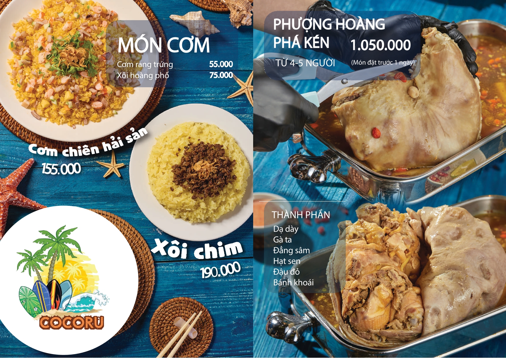 Menu Cocoru Coffee & Restaurant - Bạch Đằng 6