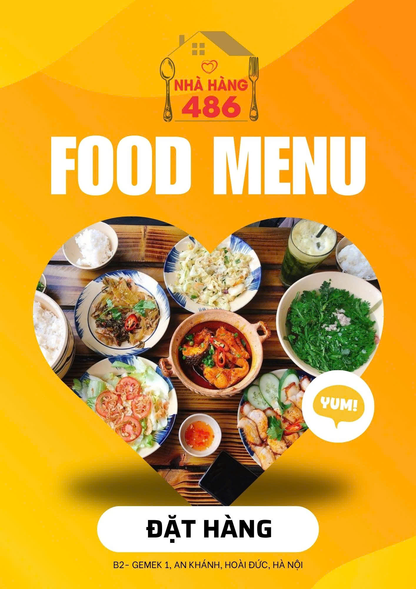 Menu Nhà hàng 486 - An Khánh 1