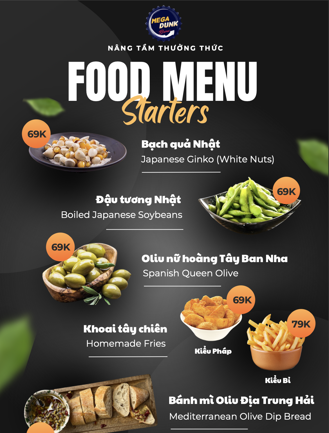 Menu Mega Dunk Bistro - Nguyễn Chánh 2